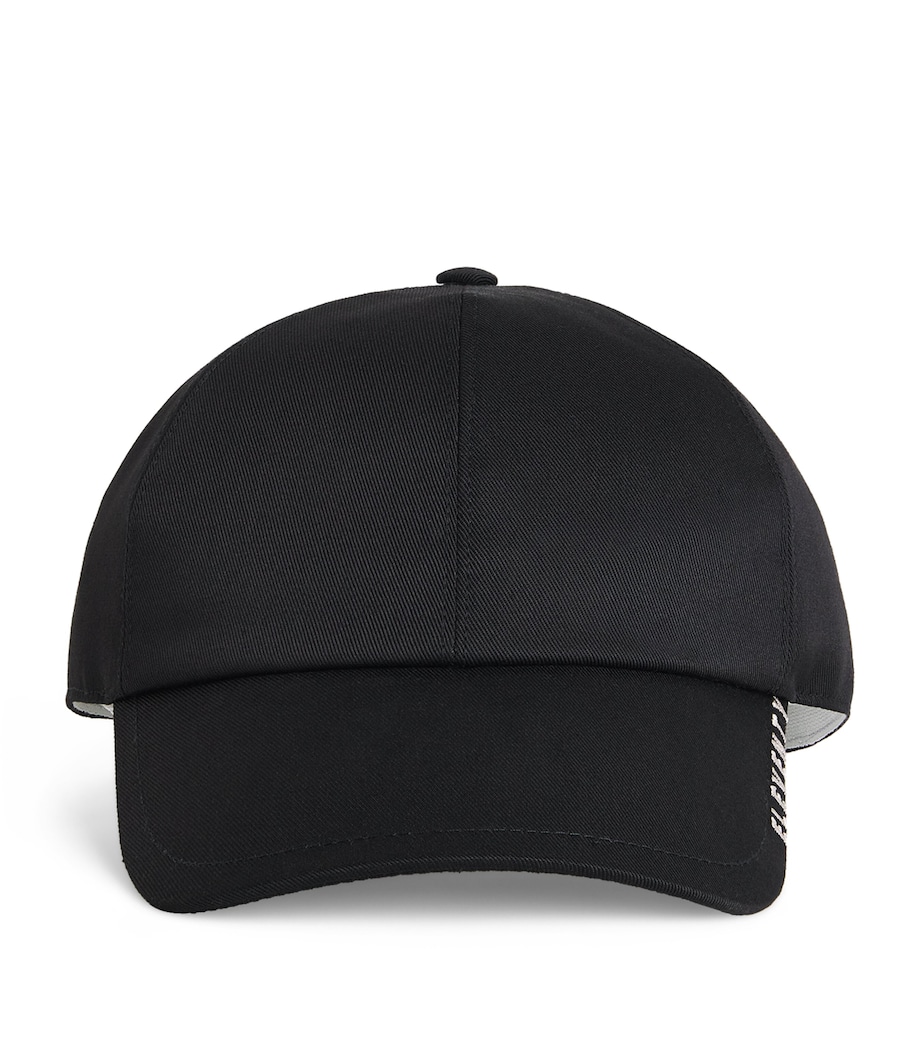Eleventy Embroidered Logo Baseball Cap Nero Image 1