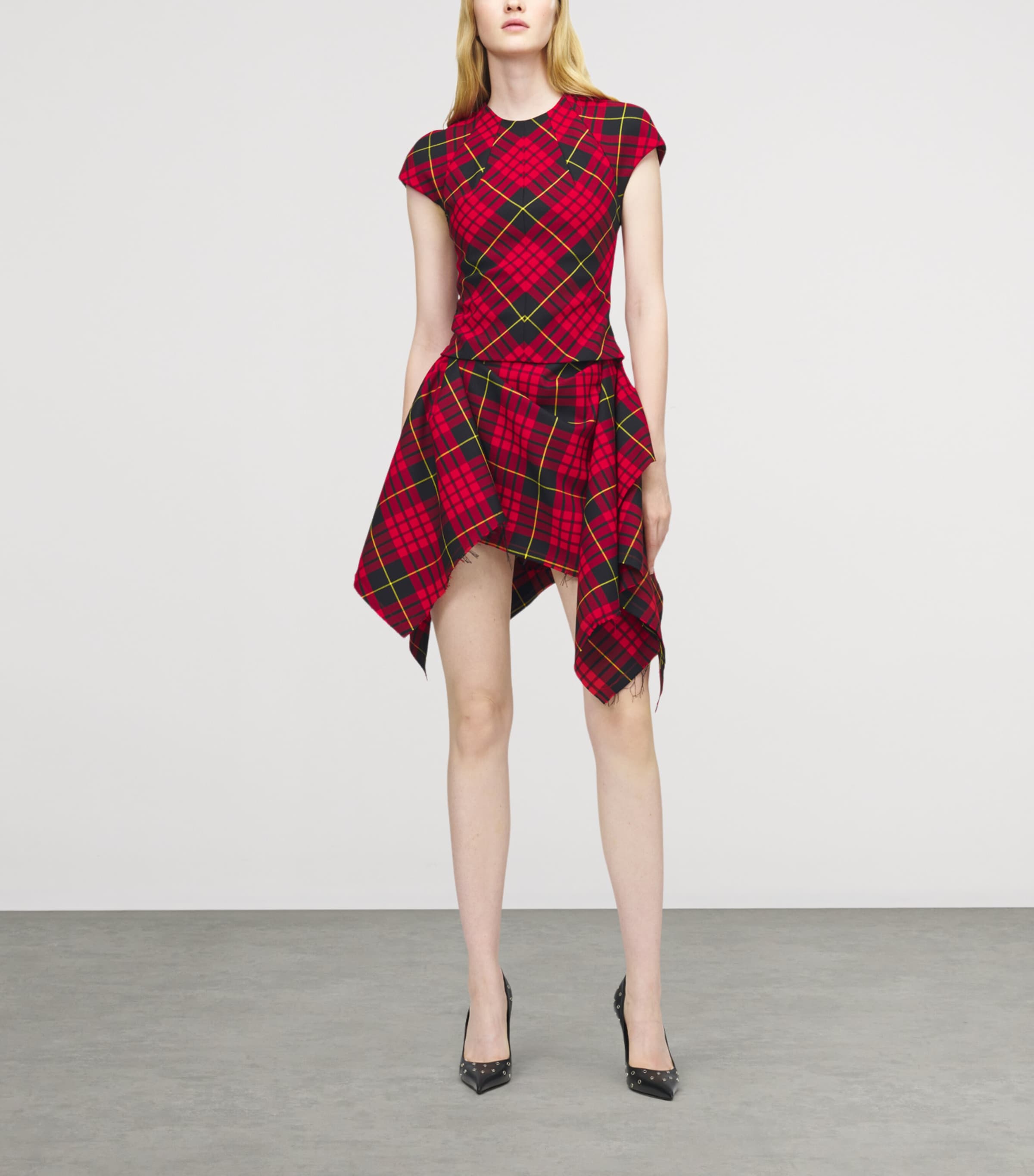 Check Mini Dress 6120 Image 2