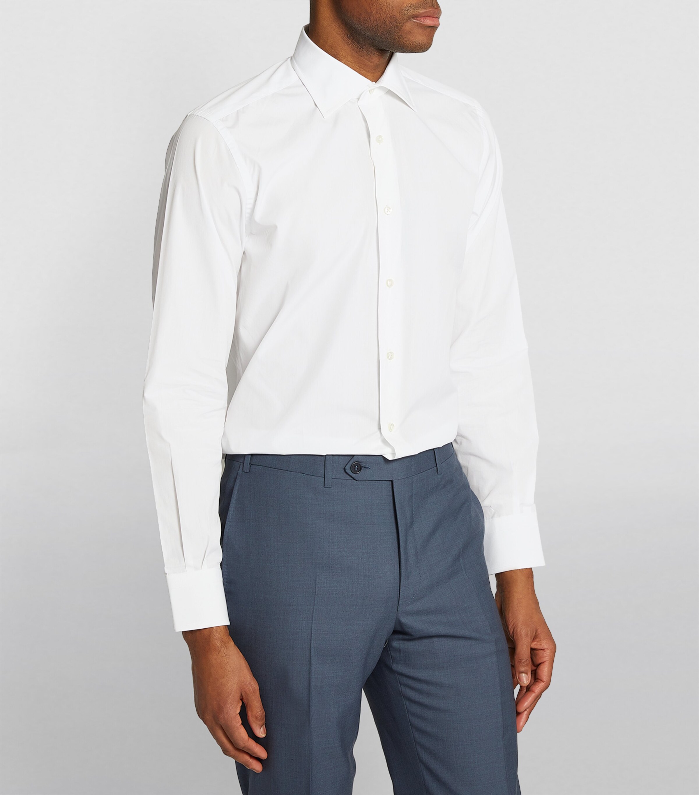 Egyptian Cotton Slim-Fit Shirt WHITE Image 3