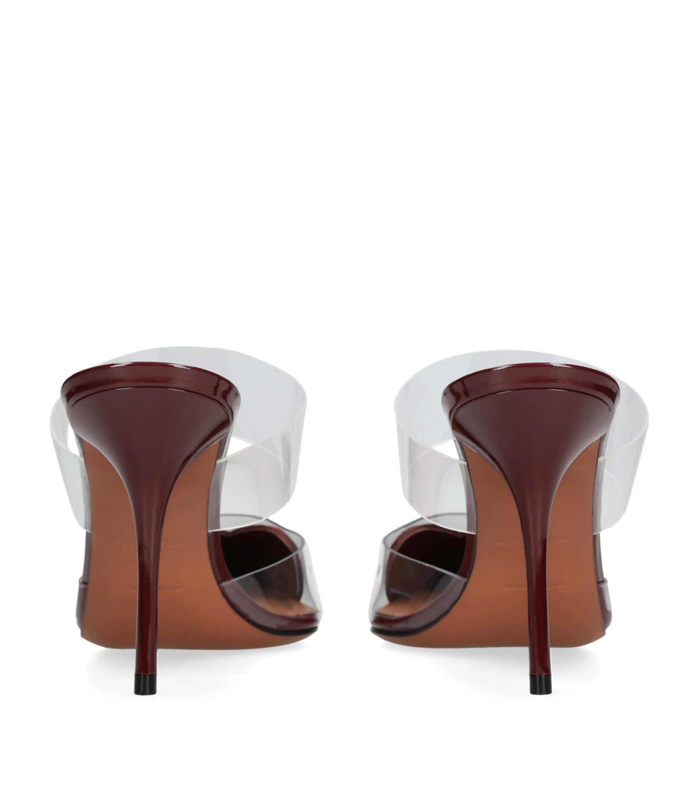 Alaïa Coeur Heeled Mules 90 Wine Image 2