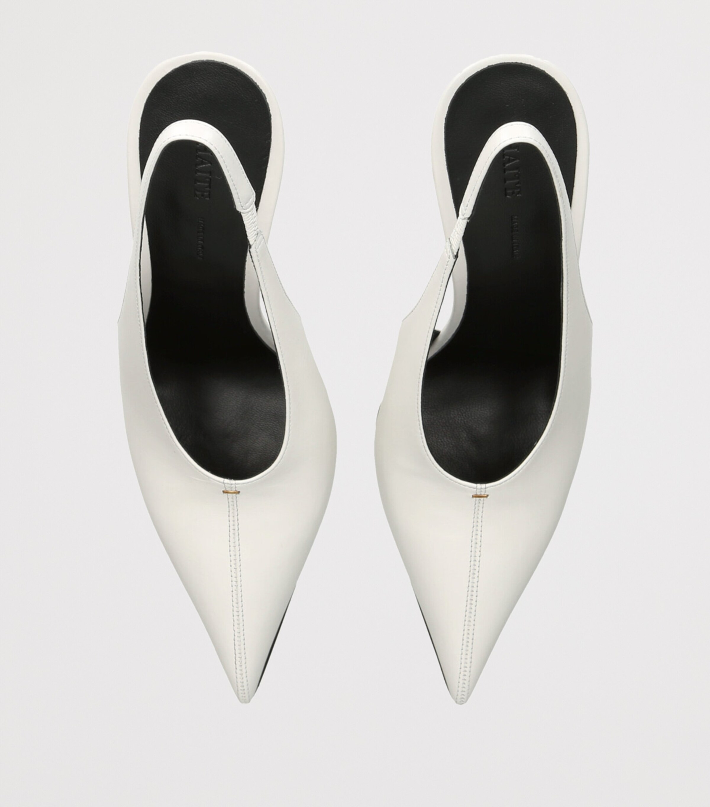 Khaite Leather Bella Pumps 100 White Image 4