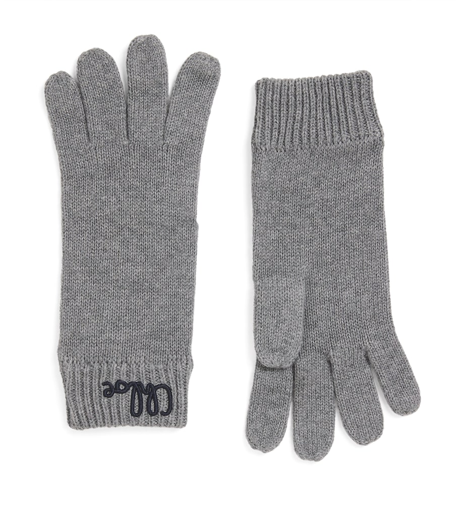 Logo Gloves HEATHER GREY Image 1