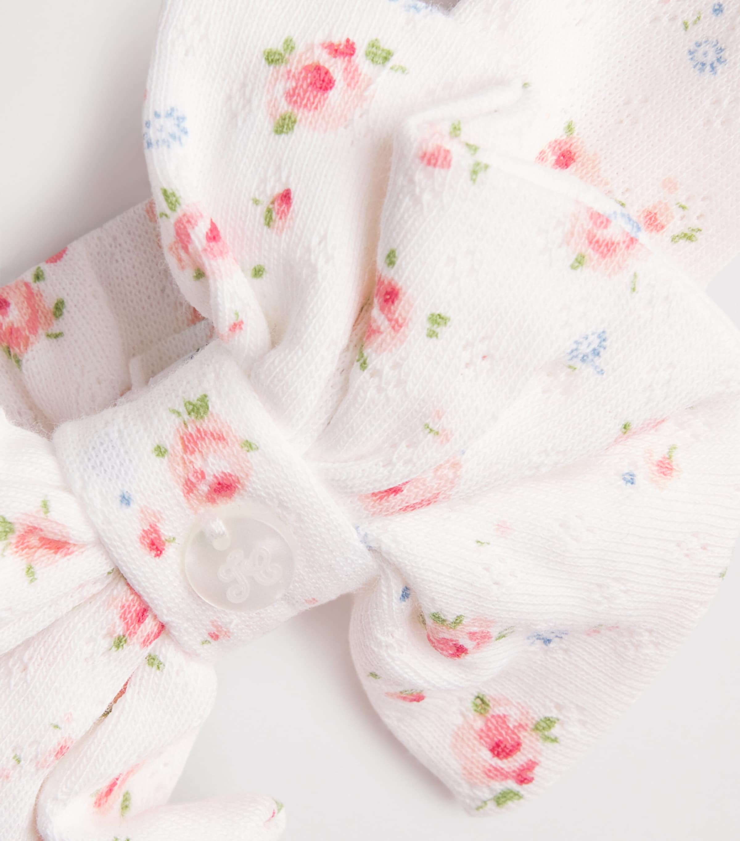 Cotton Floral Bow Headband 13NACRE Image 3