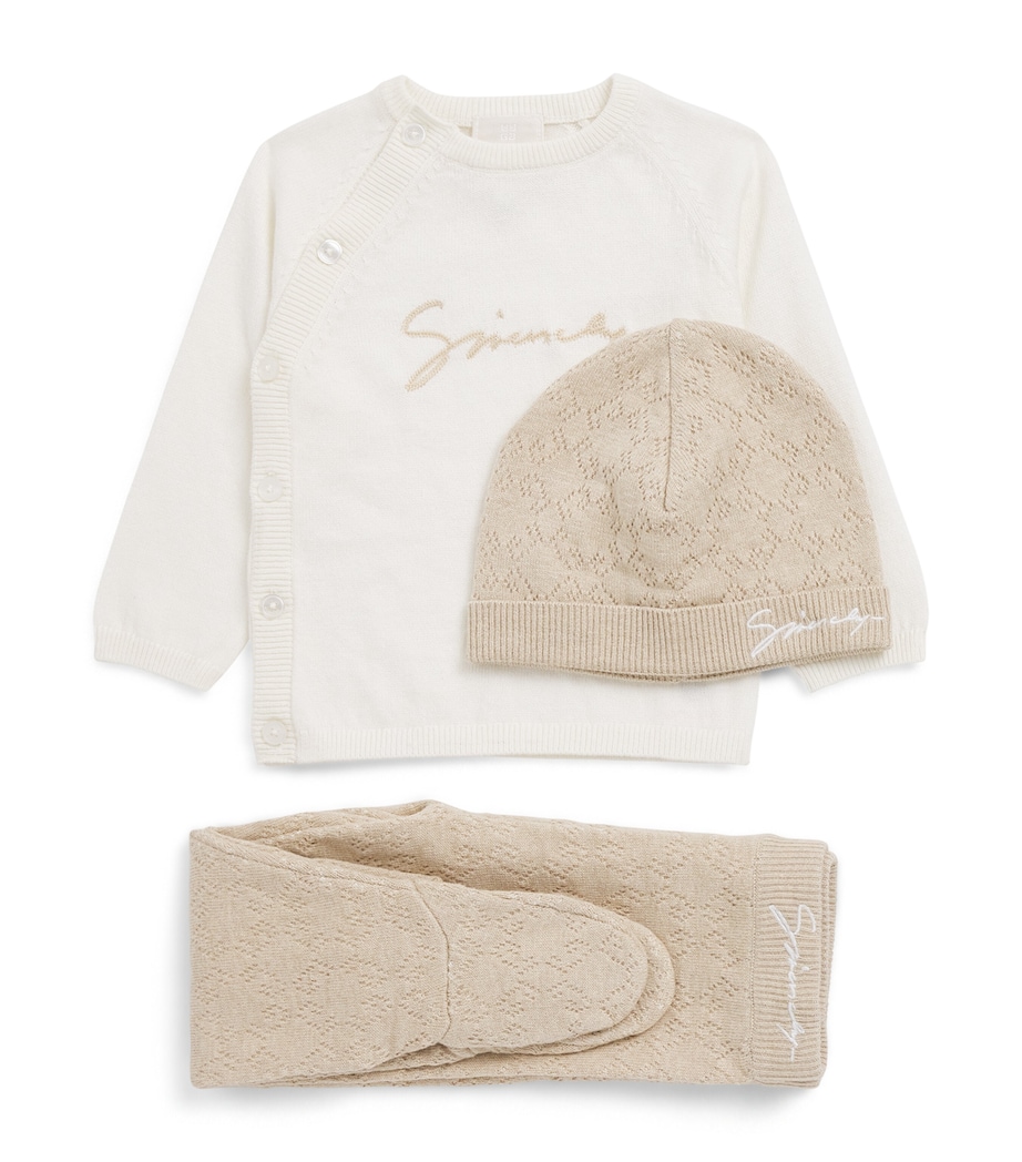 Cotton-Cashmere 3-Piece Set (1-12 Months) OFFWHITE Image 1