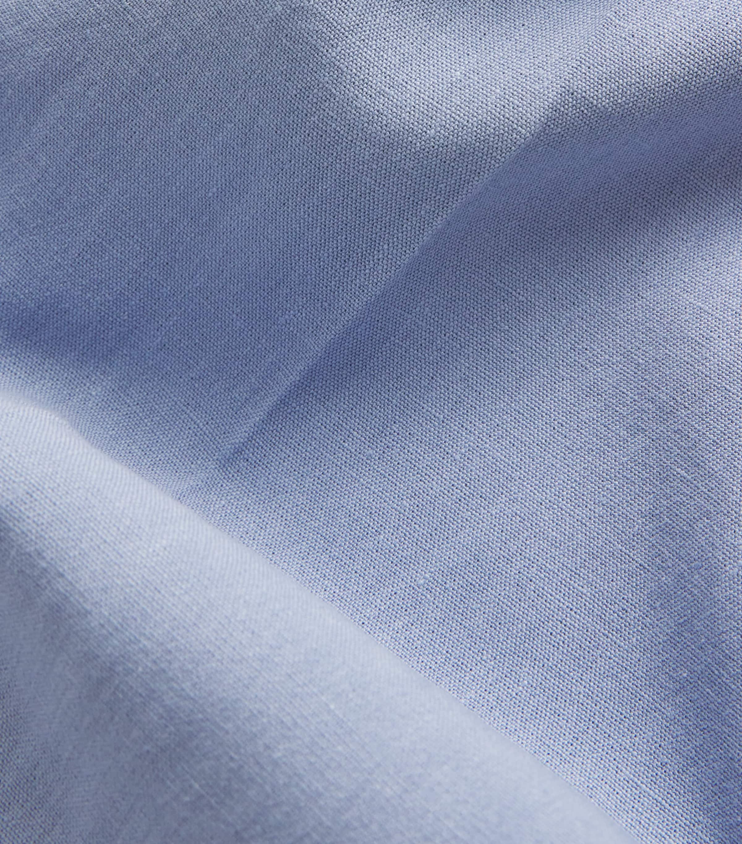 Chloé Womens Linen Flared Trousers Pebble Blue Image 2
