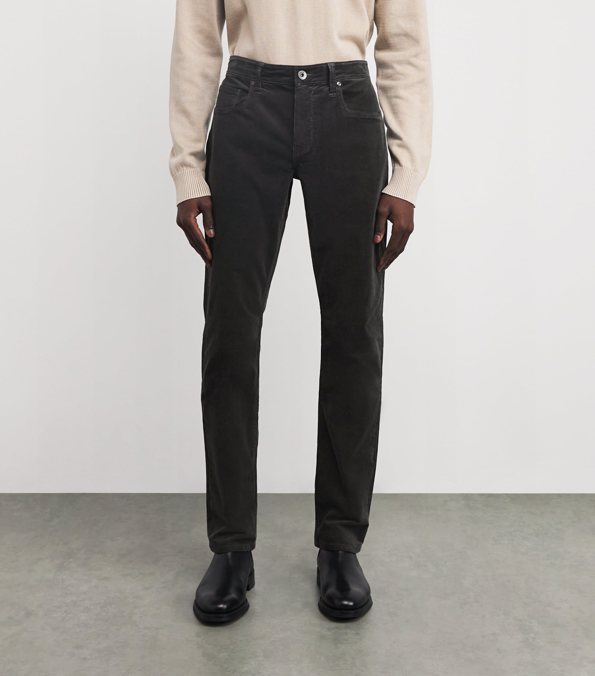 Corduroy Federal Slim-Straight Jeans DARK IRON CORDUROY Image 3