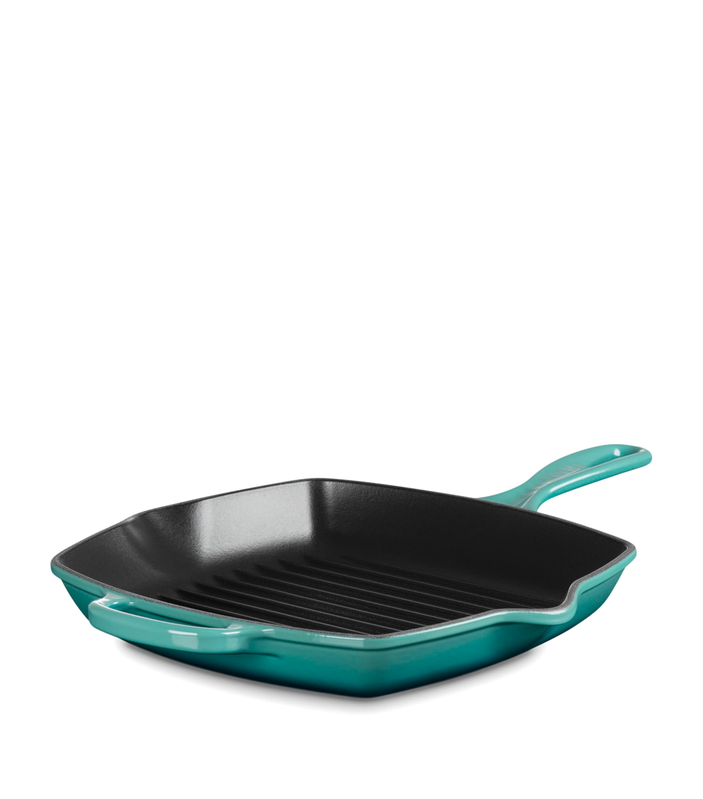 Le Creuset Cast Iron Grillit Pan (26cm) Bleu Riviera Image 2