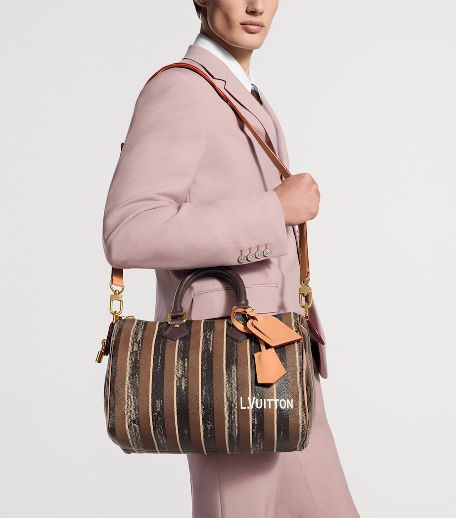 LOUIS VUITTON Lambskin Speedy P9 Bandoulière 30 Holdall Dandy Brown Image 3