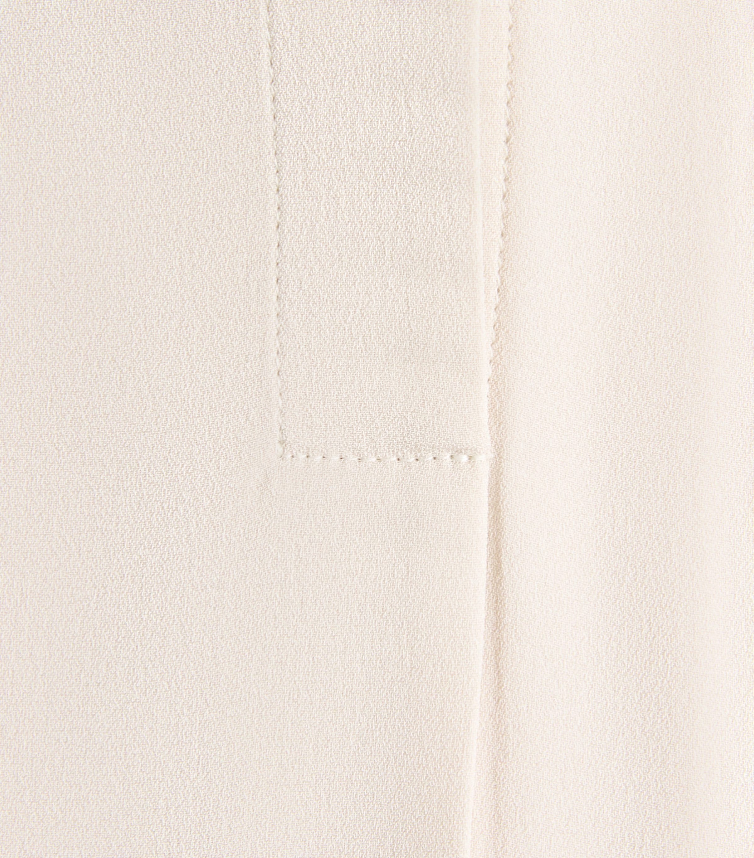 Agnona Womens Tie-Neck Blouse Beige Greige Image 2
