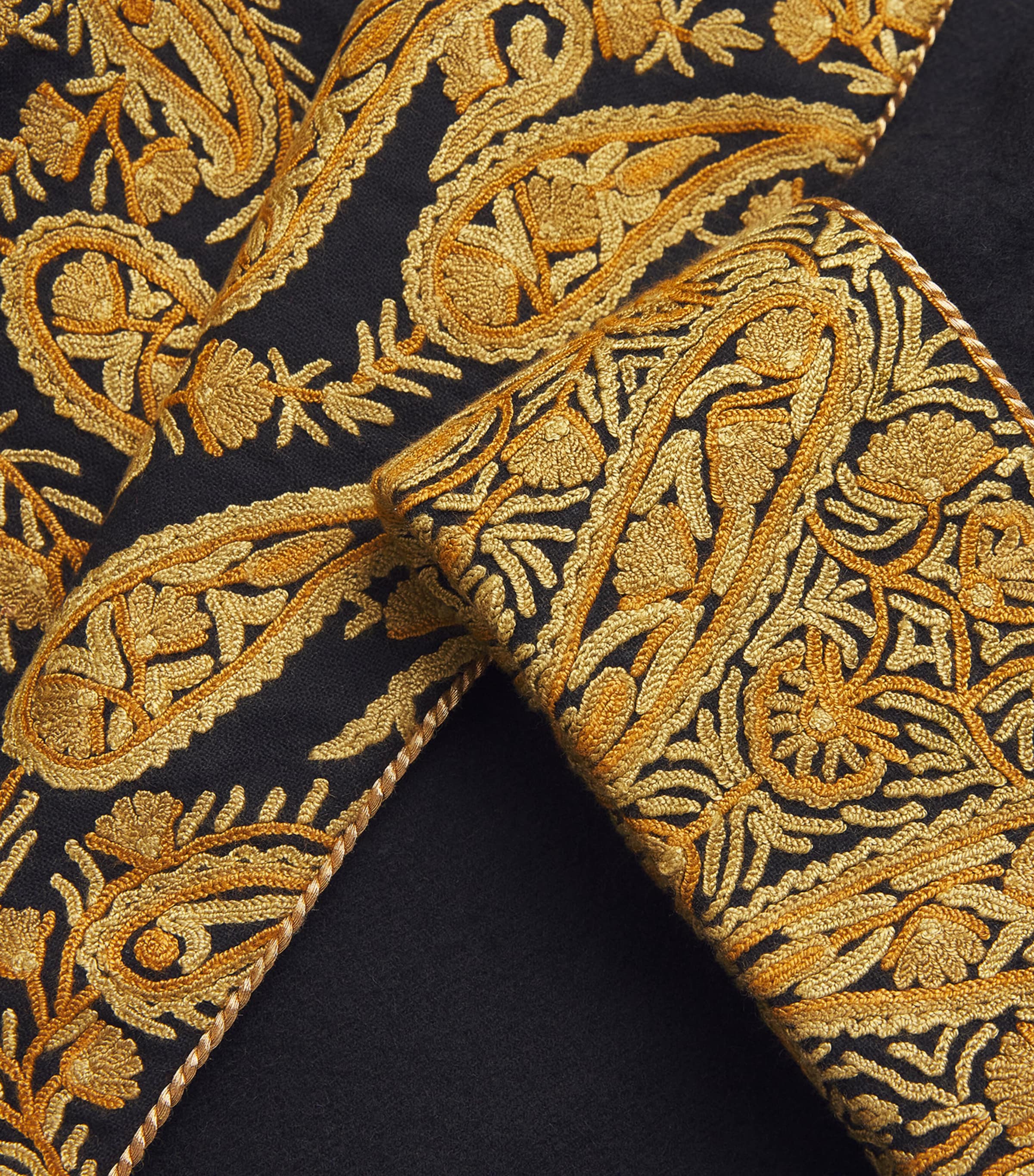 Cashmere Queen Smoking Jacket BLACK Image 2