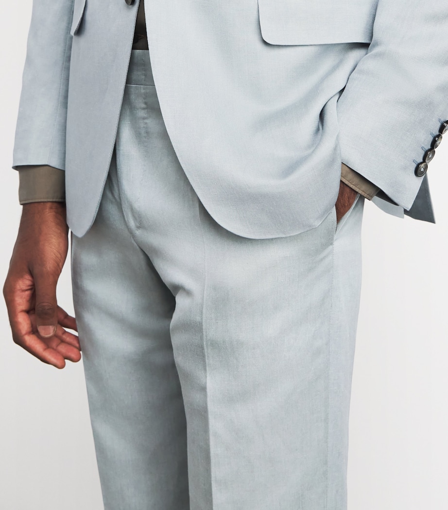 Canali Mens Linen-Silk 2-Piece Suit Image 5