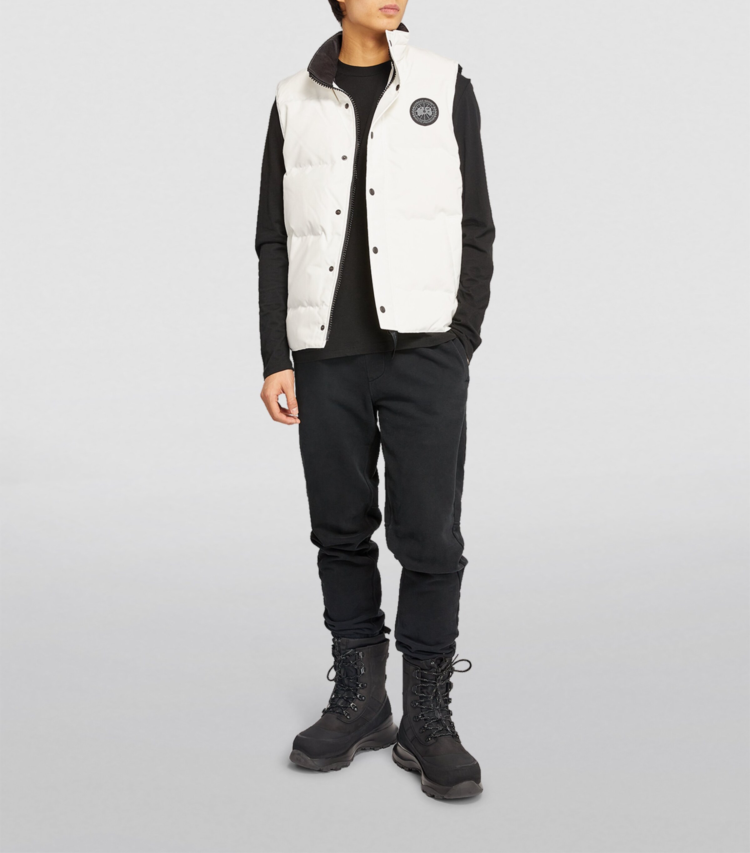 Canada Goose Mens Padded Garson Gilet White Image 2