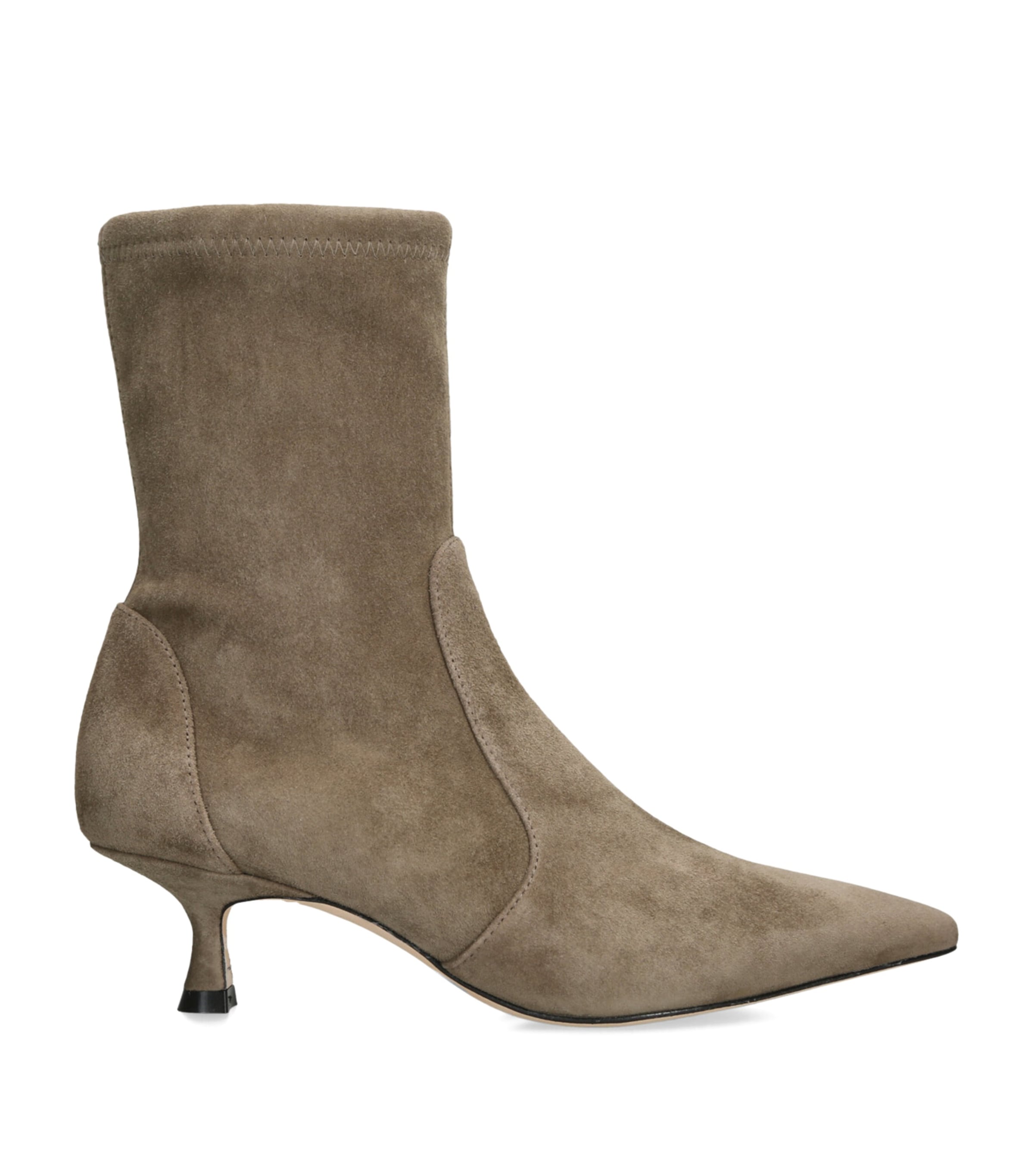 Stuart Weitzman Suede Naomi Ankle Boots 50 | Women Shoes | Boots | Ankle Boots | Heeled Boots | Designers | Stuart Weitzman | Women Trending Now | Shoes