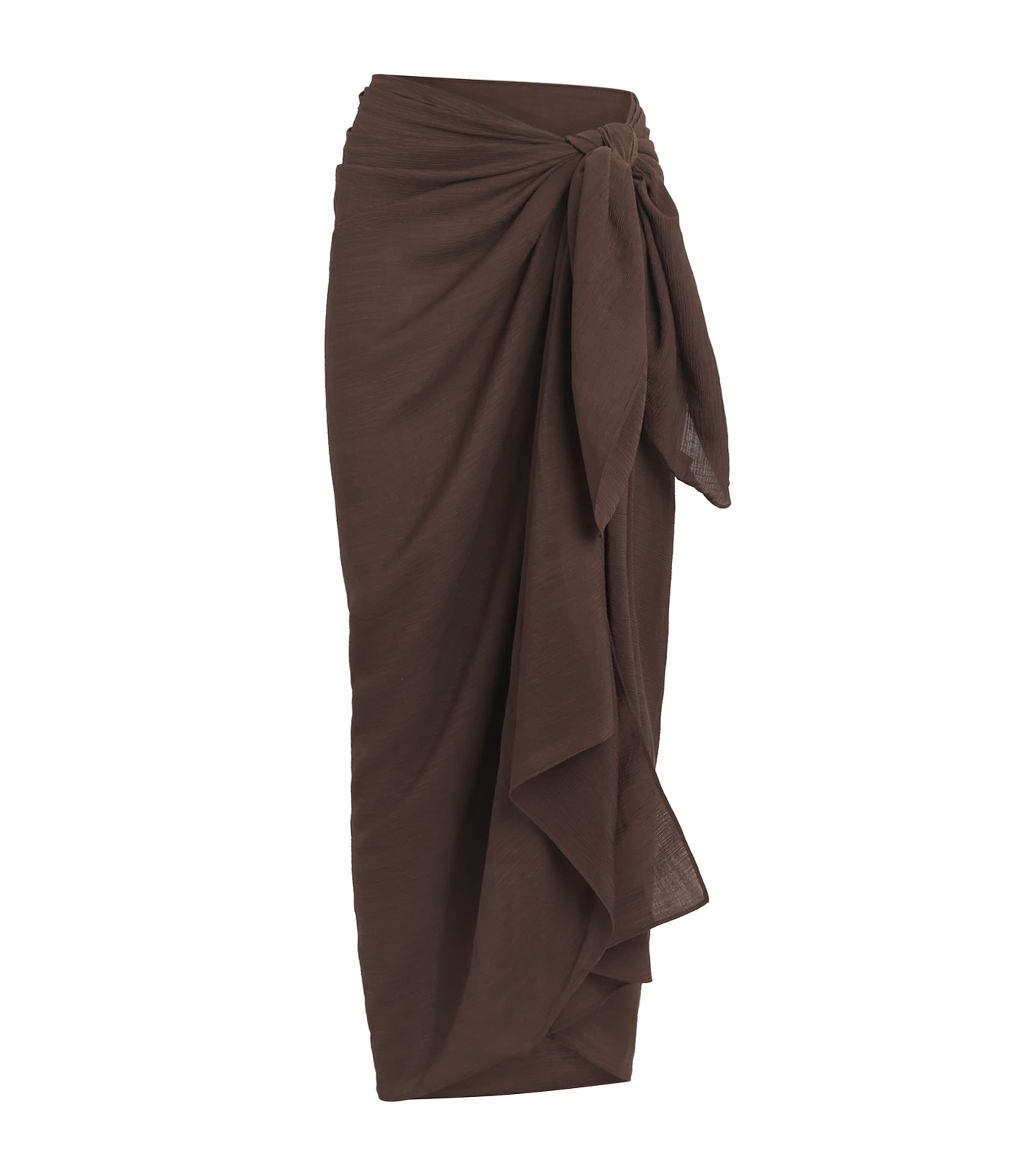AWAY THAT DAY Womens Paros Sarong Espresso Crnkl Lnen Image 1