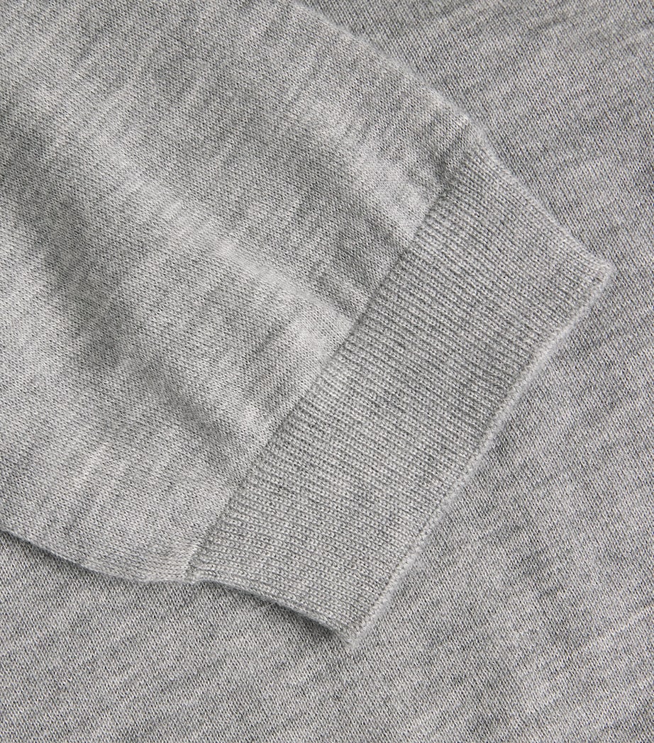 Johnstons Of Elgin Womens Cashmere Honor T-Shirt Cullen Grey Image 6