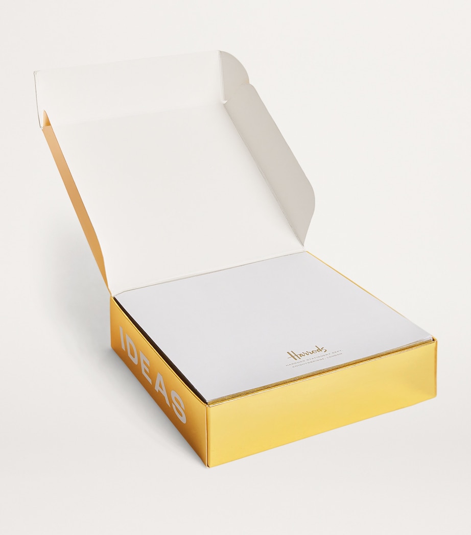 Harrods Logo Memo Block Gold Image 2