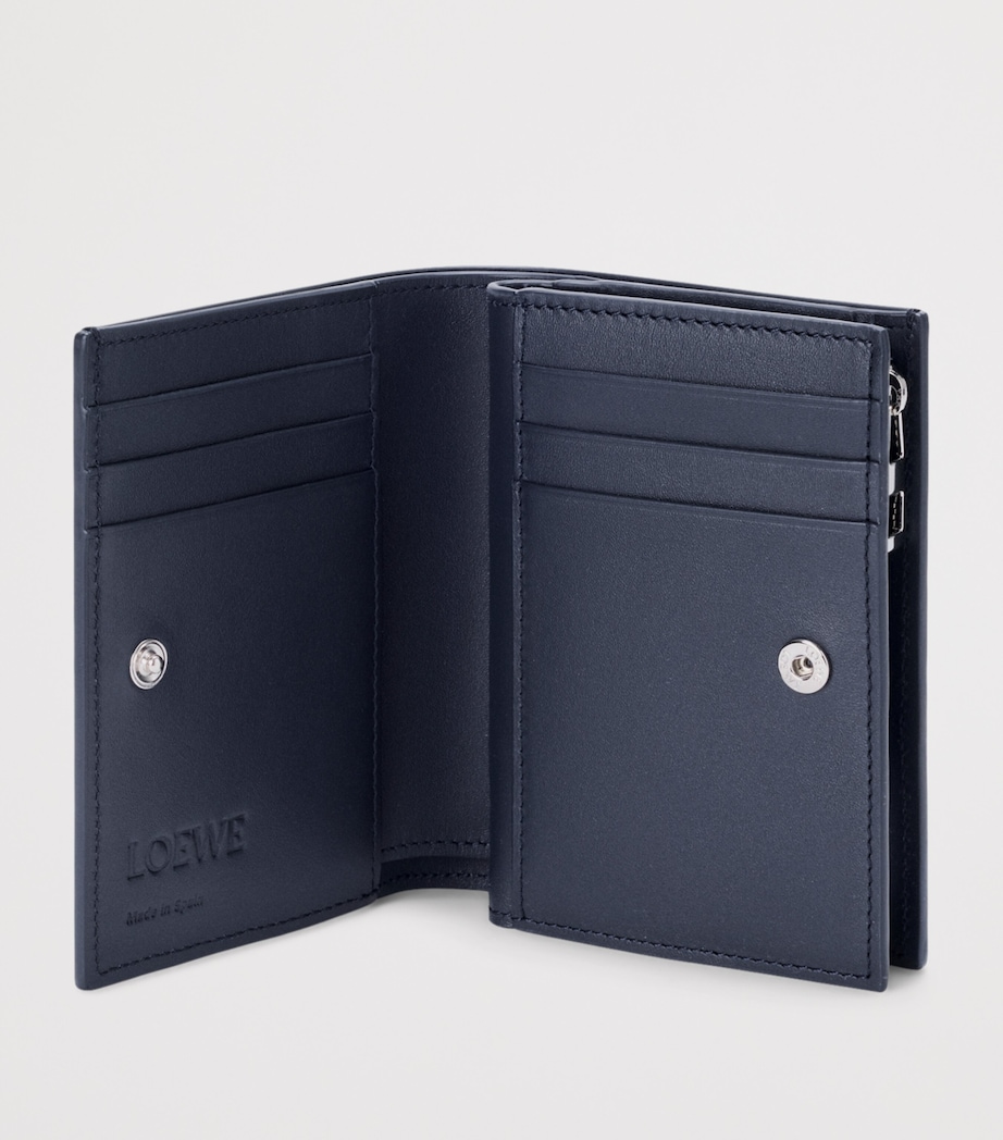 LOEWE Leather Anagram Compact Wallet Deep Navy Image 2