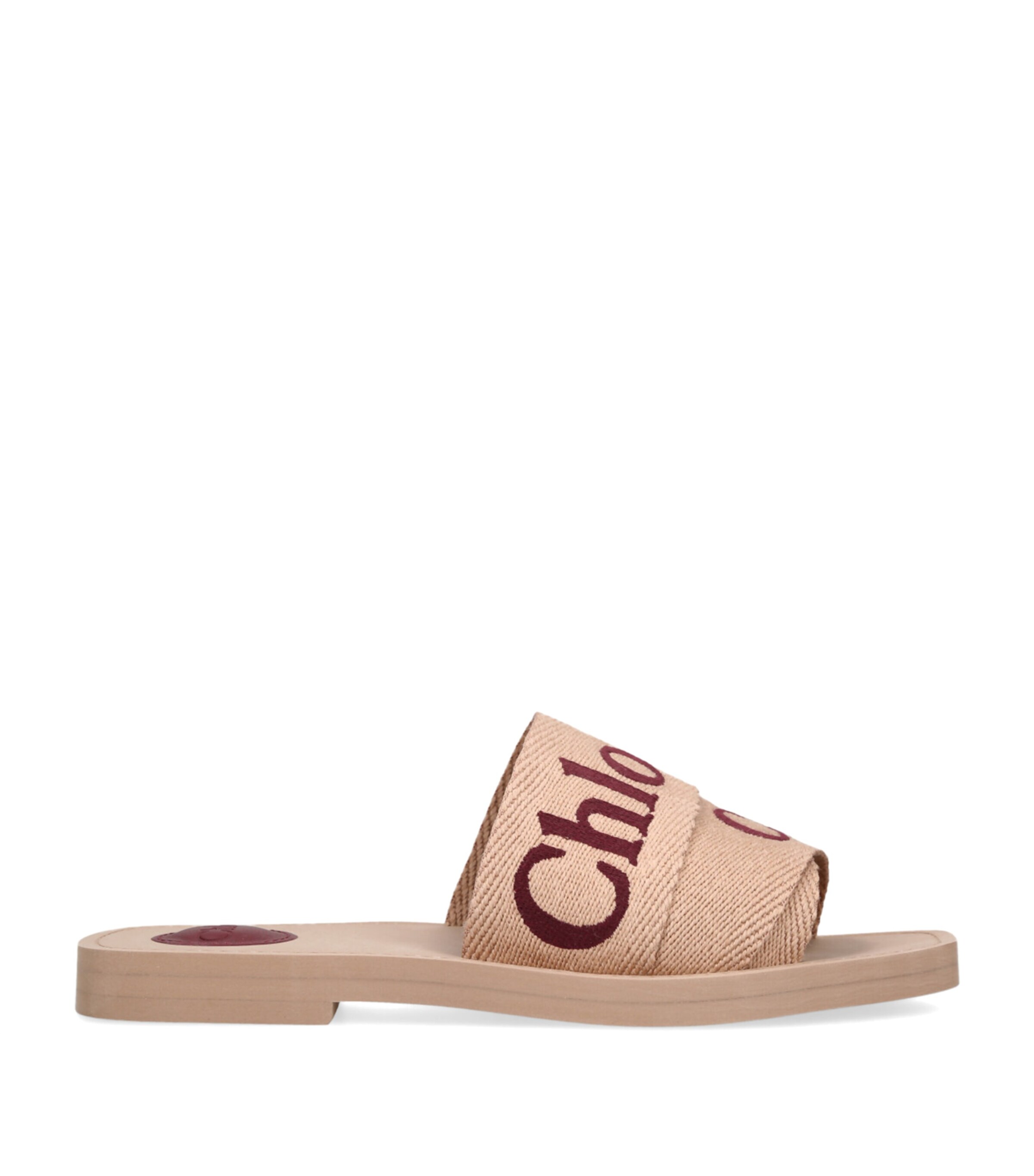 Chloé Women Woody Slides In Neutral