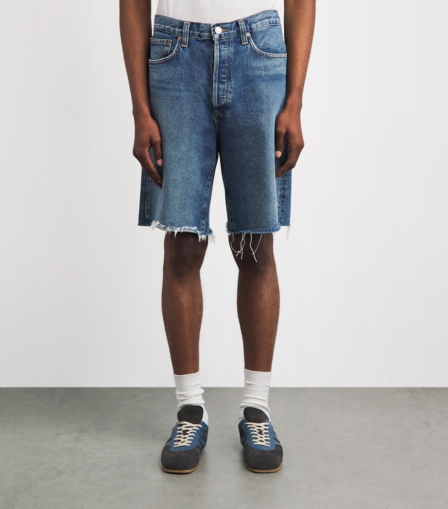 AGOLDE Mens Denim Anson Shorts Guide Worn Md Rang Image 4