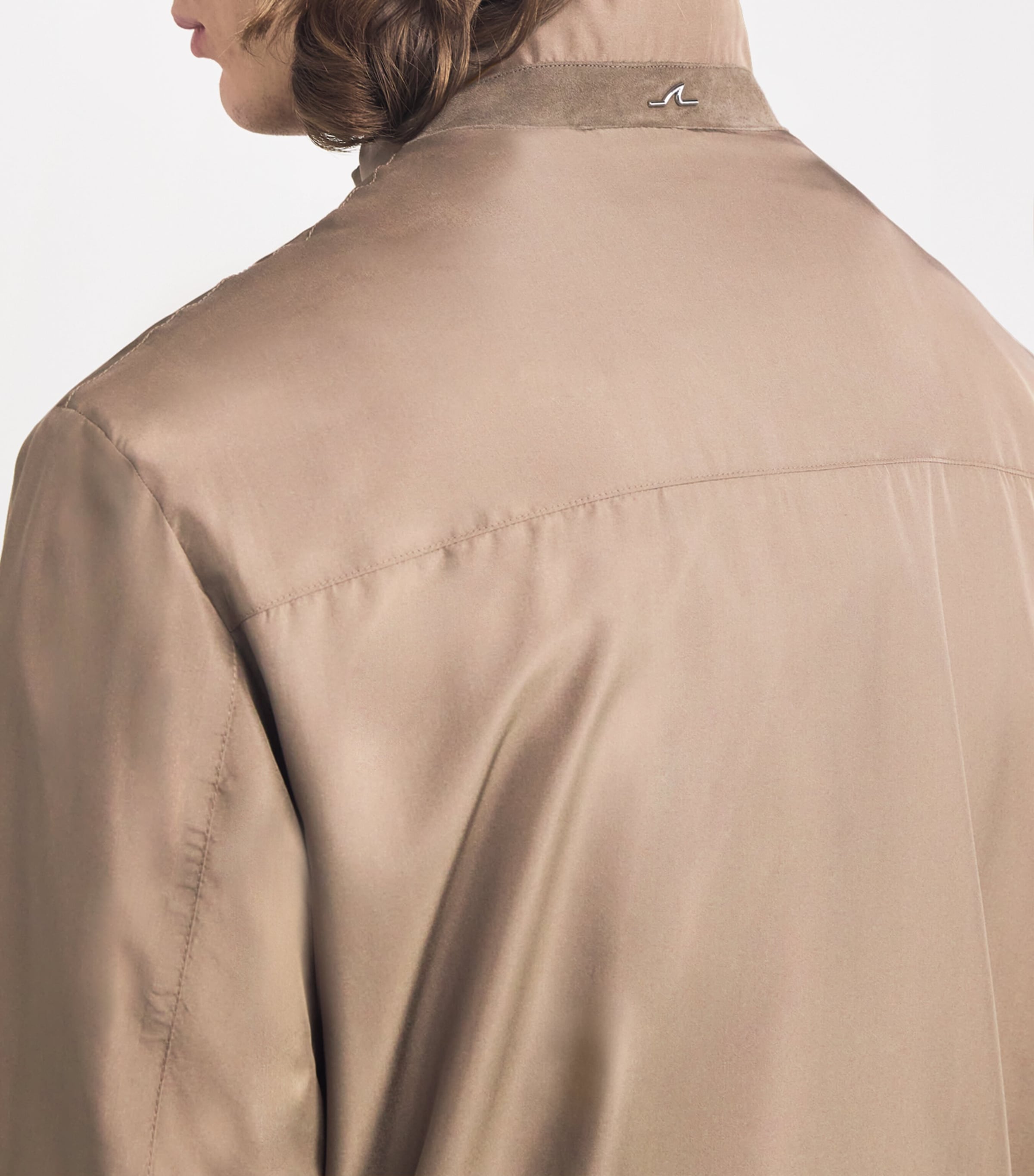 Typhoon Silk Bomber Jacket 90TAUPE SUEDE Image 6
