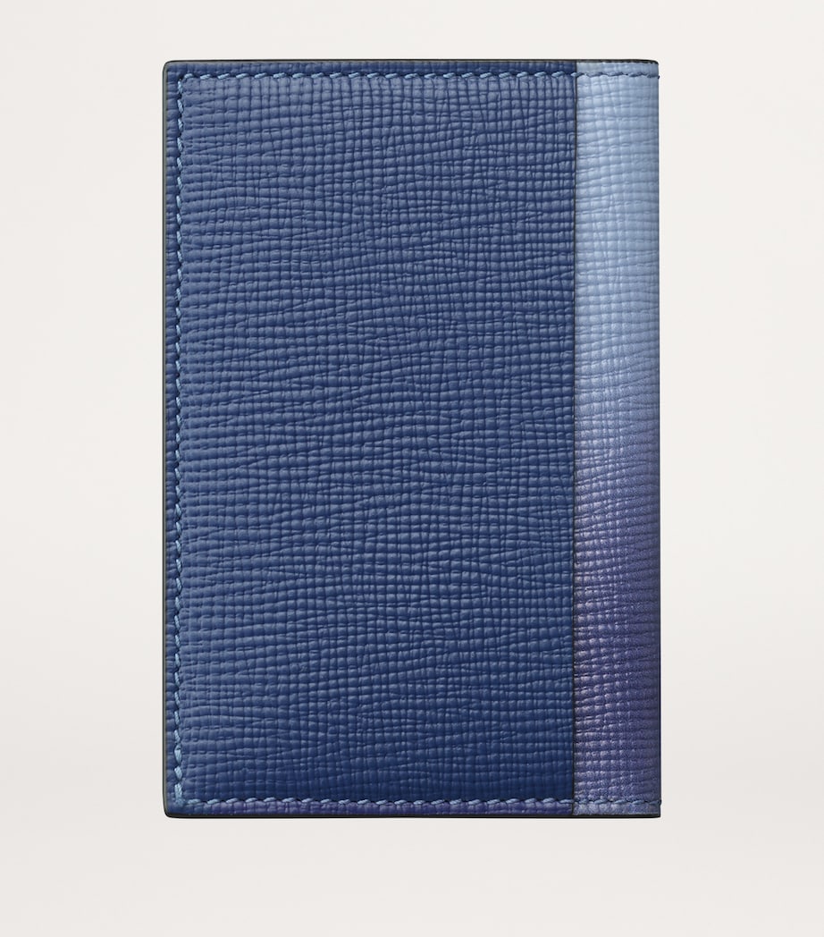 Leather Losange Wallet BLUE Image 4