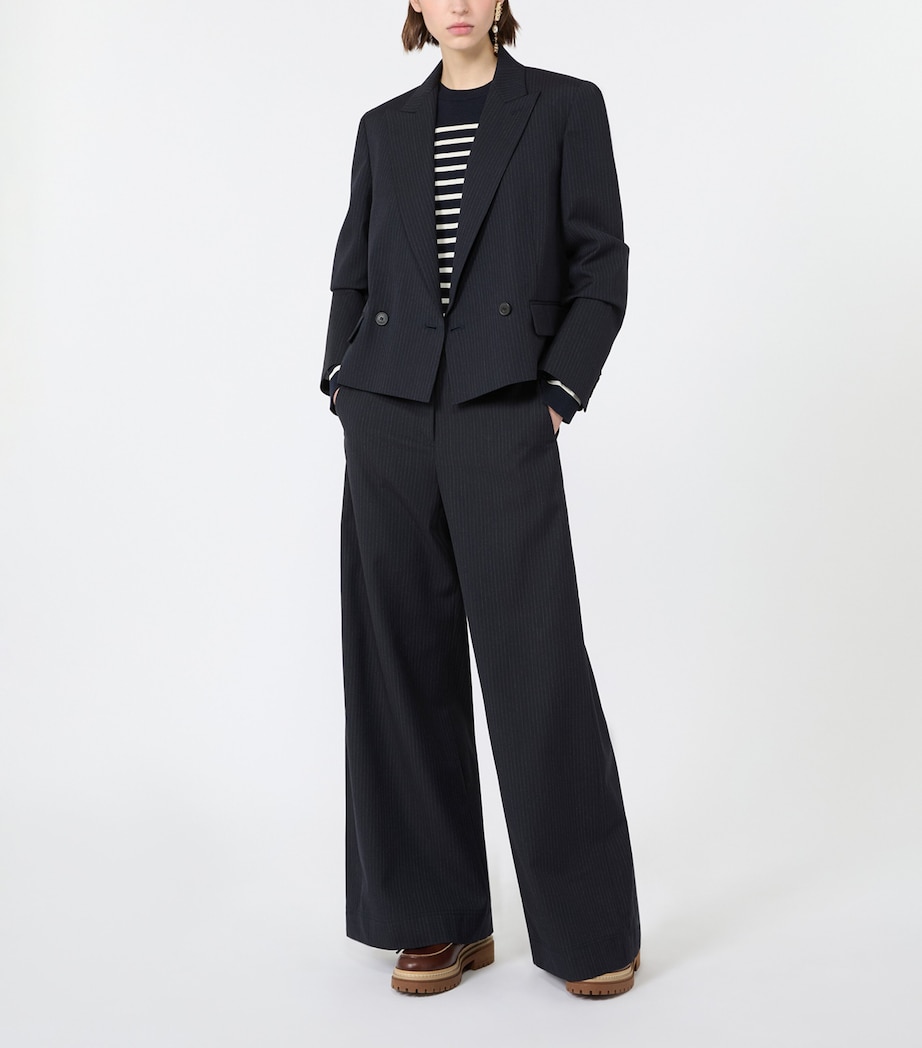 Weekend Max Mara Womens Stripe Sweater Navy Image 2