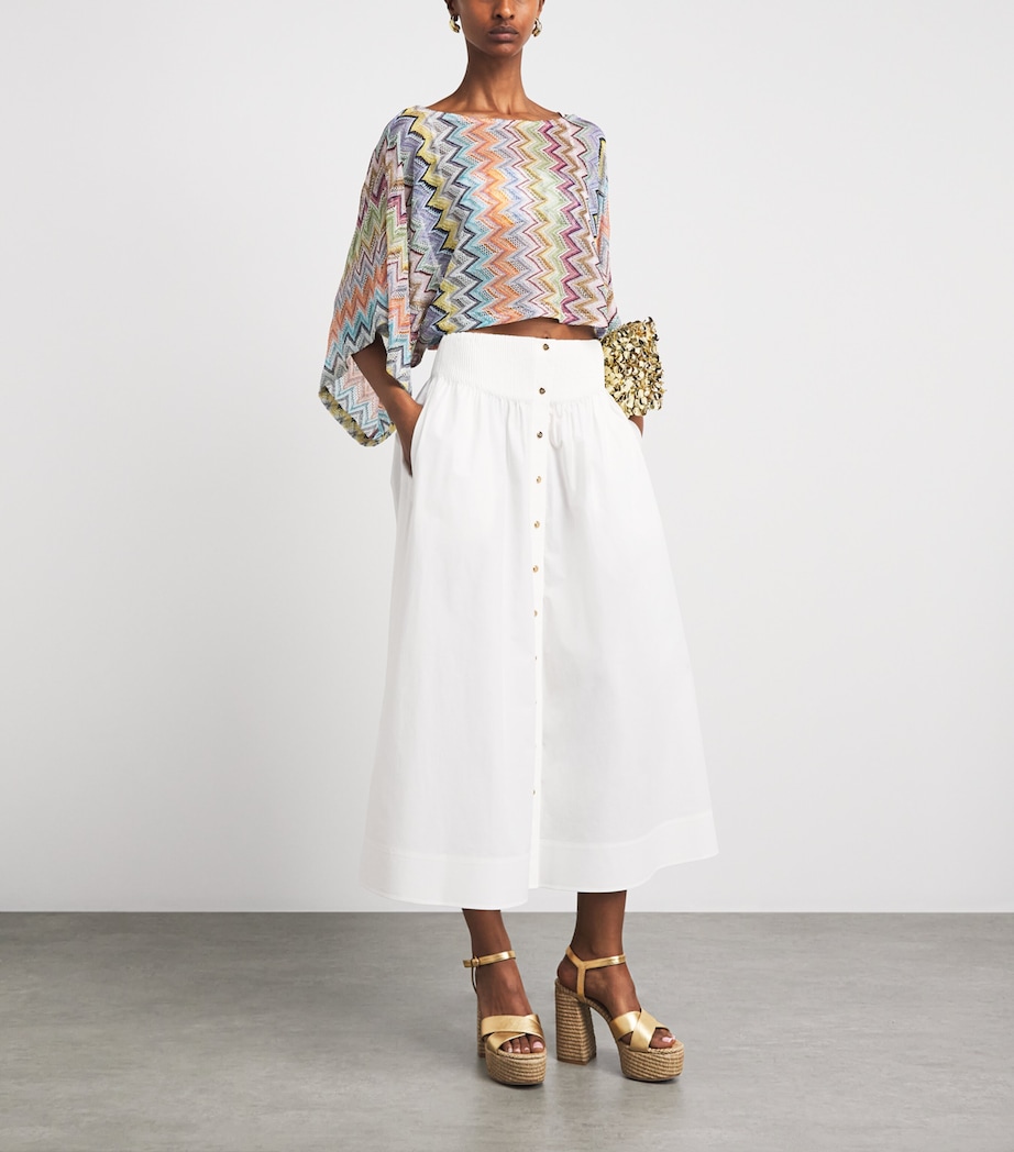 Missoni Womens Zigzag Crop Top Smsor Multicolor Image 2