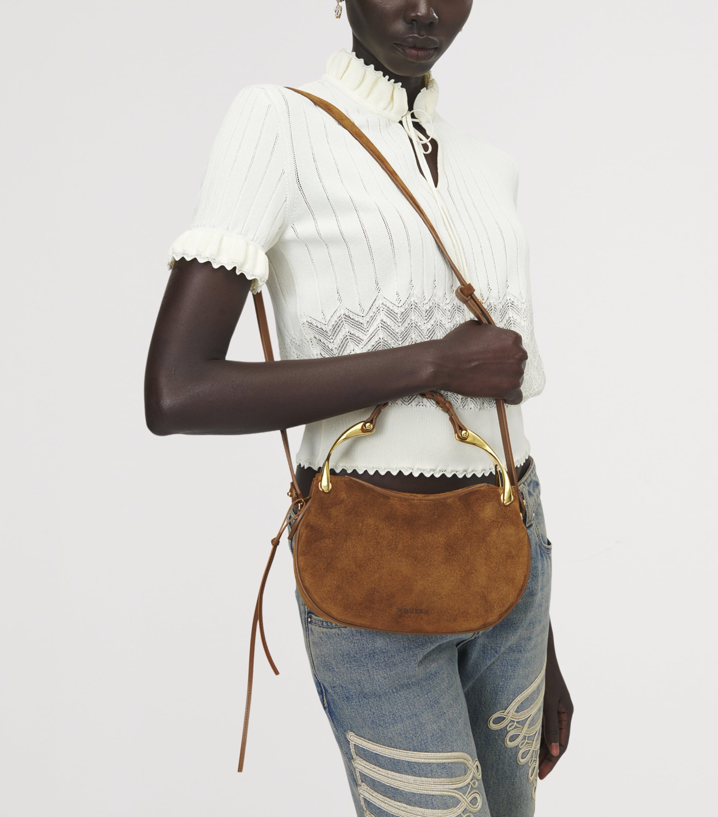 McQueen Womens Pointelle Knit Top Image 4