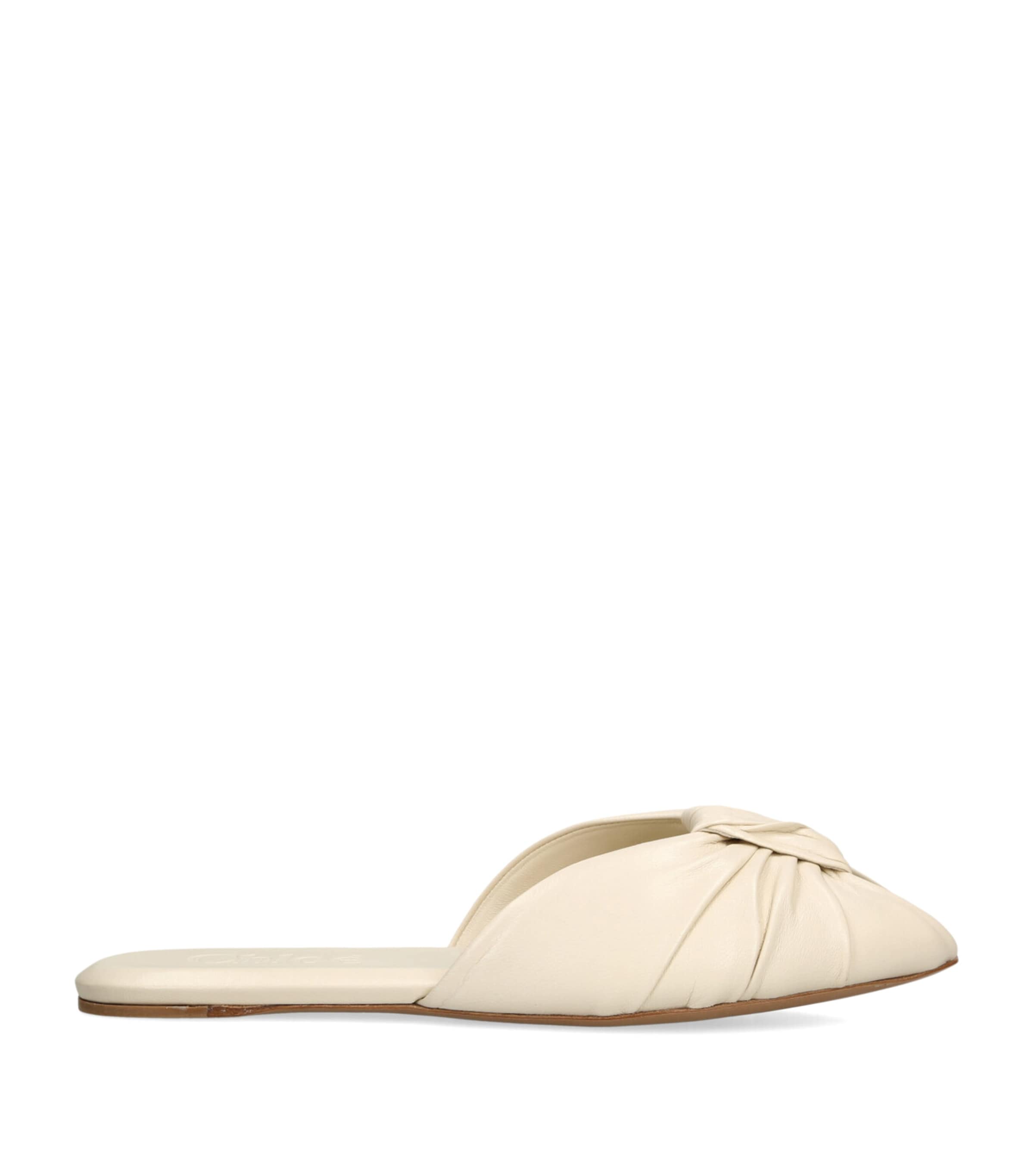 Chloé Leather Suzie Sandals Cream Image 1