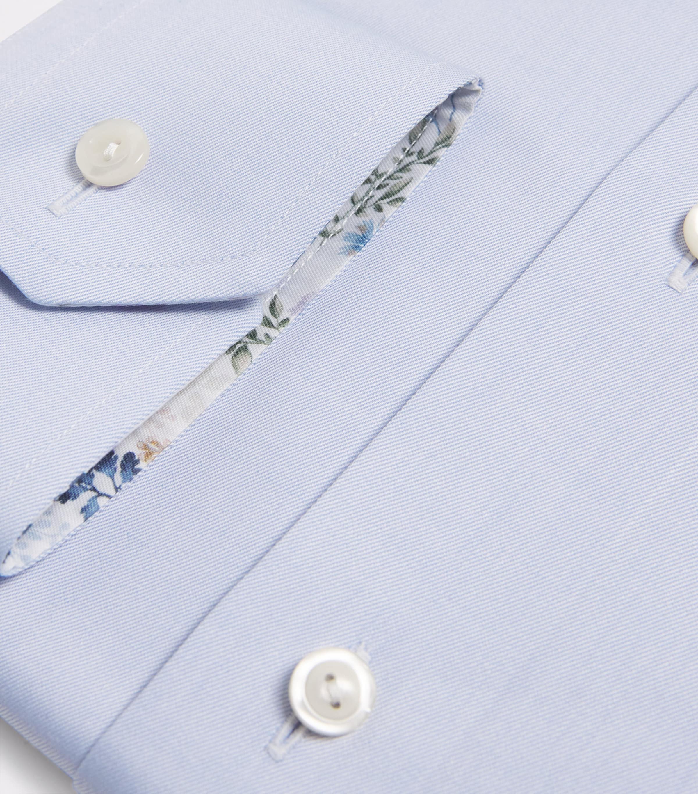 Cotton Twill Slim Shirt 21LIGHT BLUE Image 5