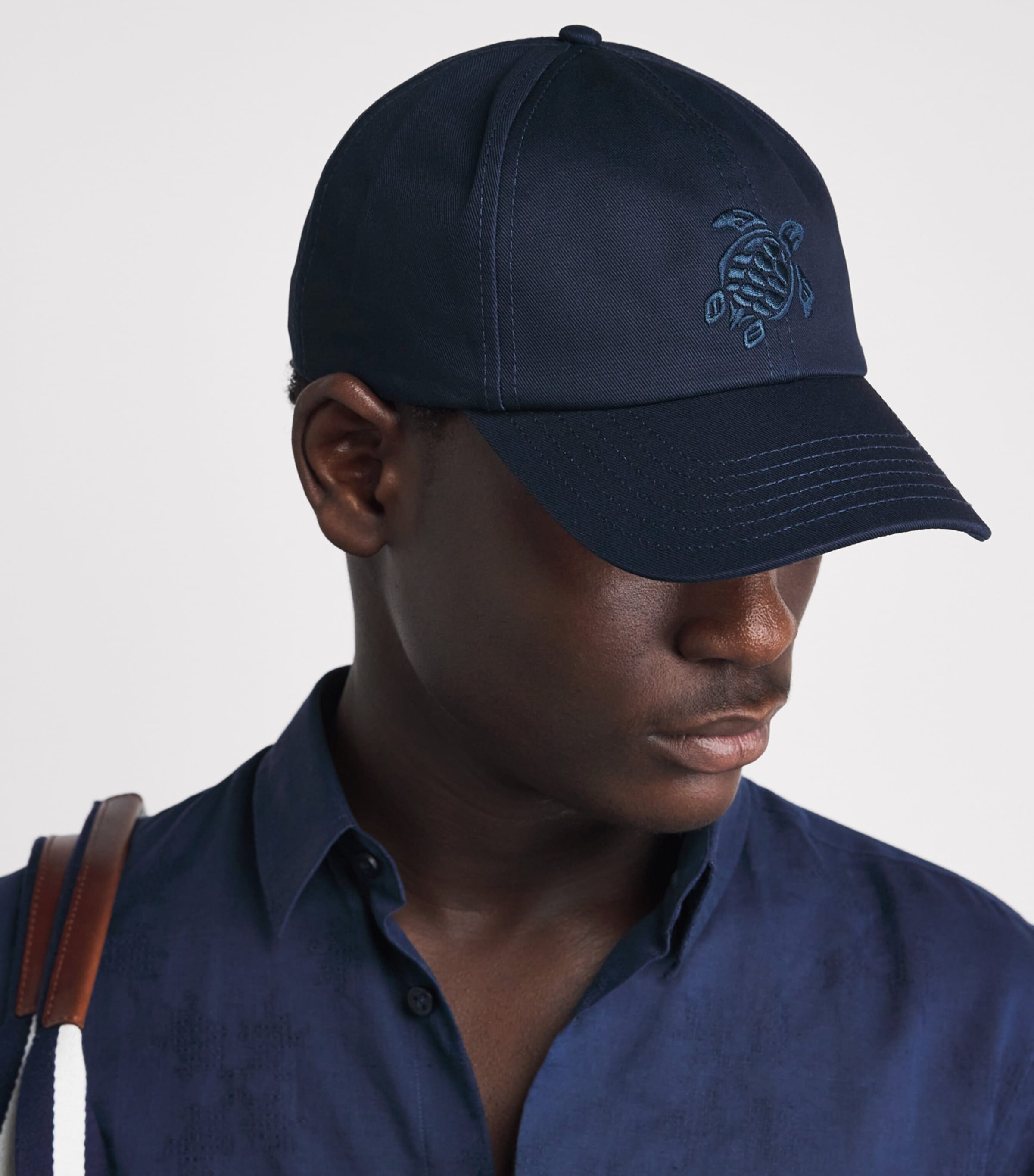 Vilebrequin Embroidered Turtle Baseball Cap Bleu Marine Image 2