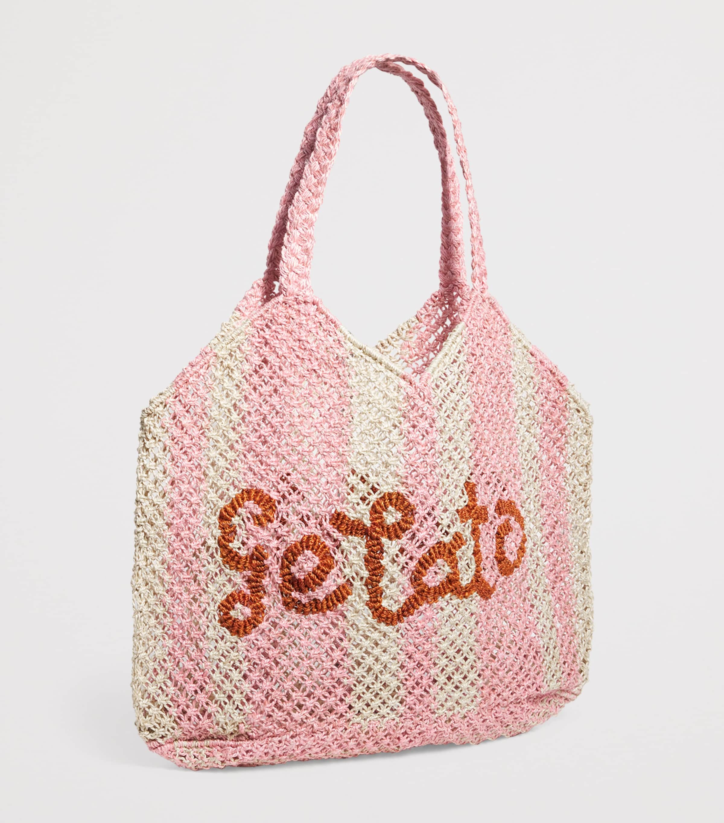 Jute Gelato Tote Bag NATURAL ROSE Image 3