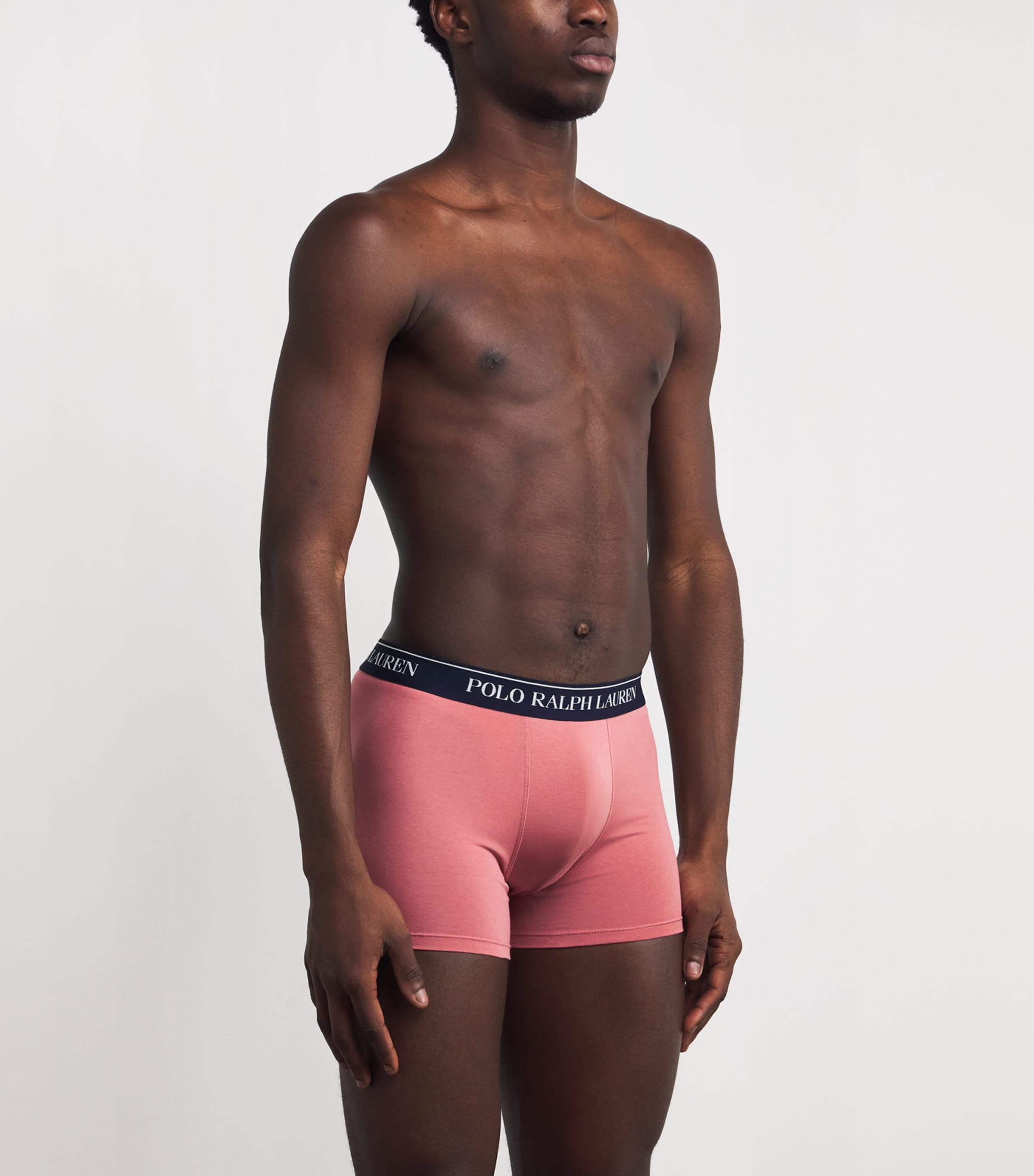 Stretch-Cotton Classic Trunks (Pack of 3) 3PK NVY/PINK/WHT Image 2