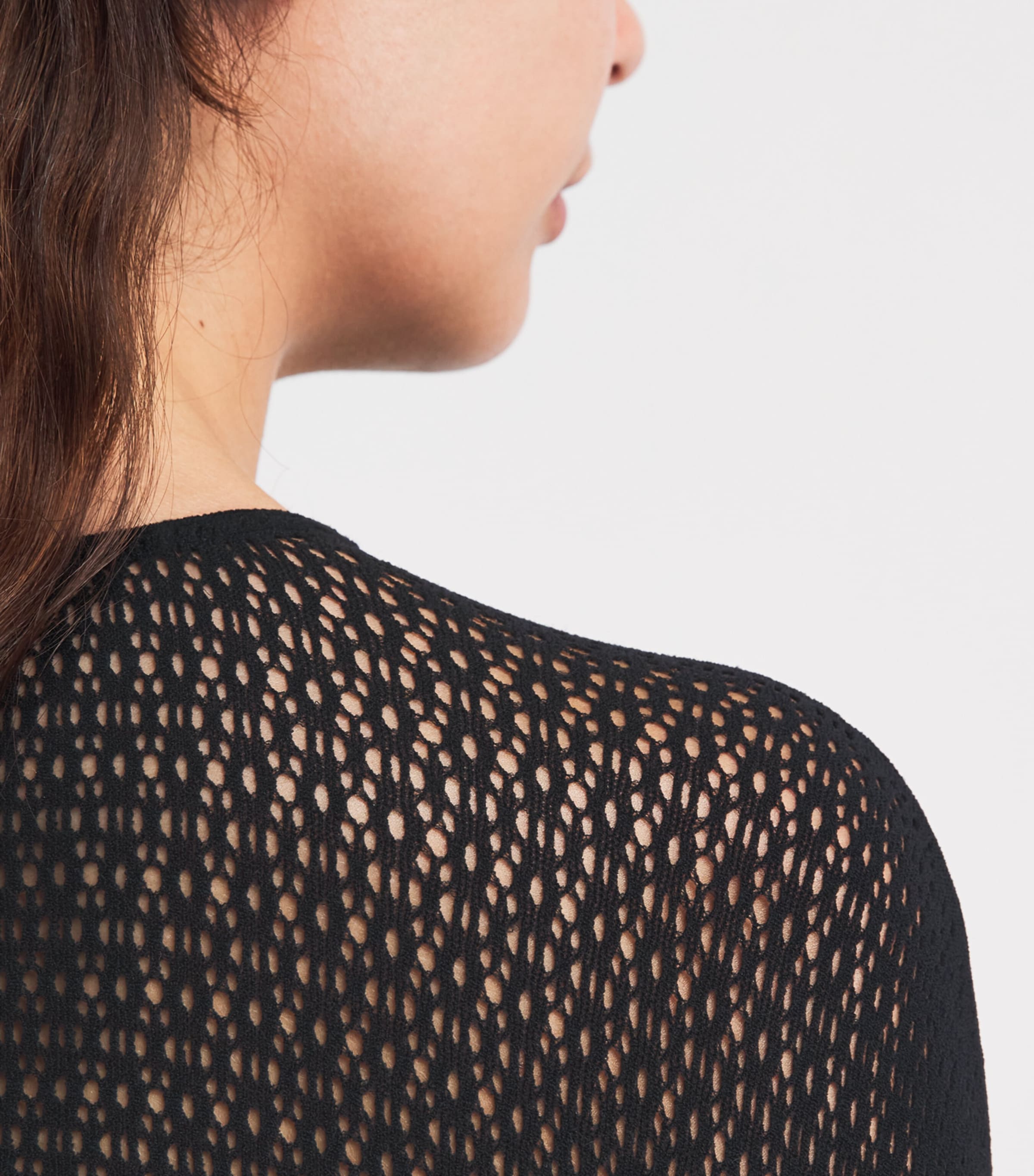 Wolford Womens Net Daisy Top Black Image 3