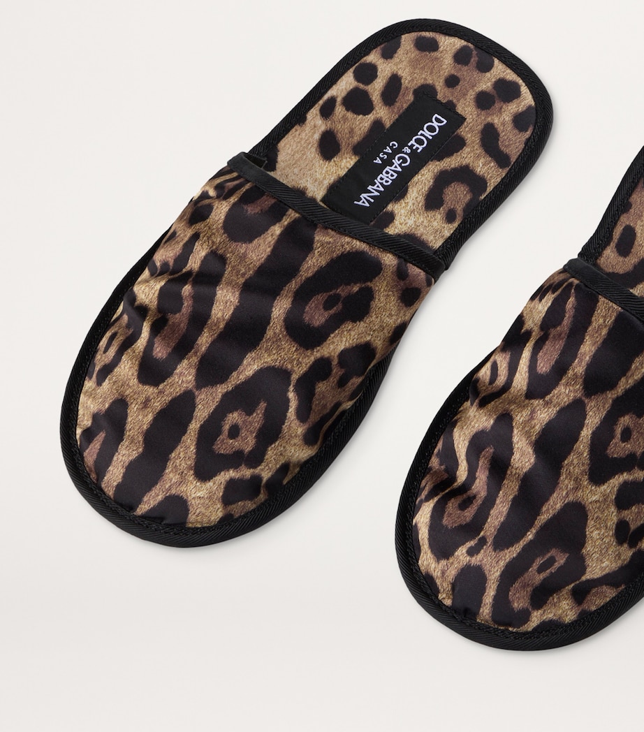 Leopard Slippers and Sleep Mask Travel Set UL027-LEO Image 2