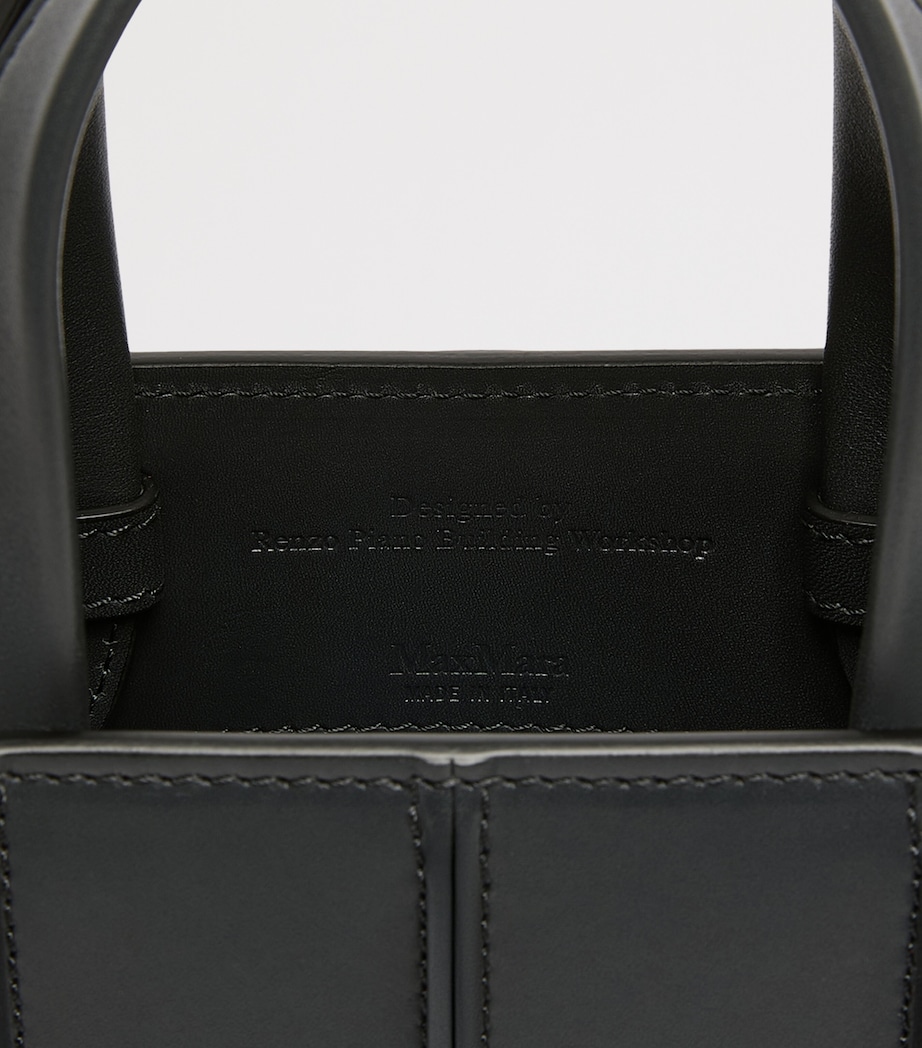 Max Mara Micro Quilted Whitney Top-Handle Bag Medium Grey Image 5