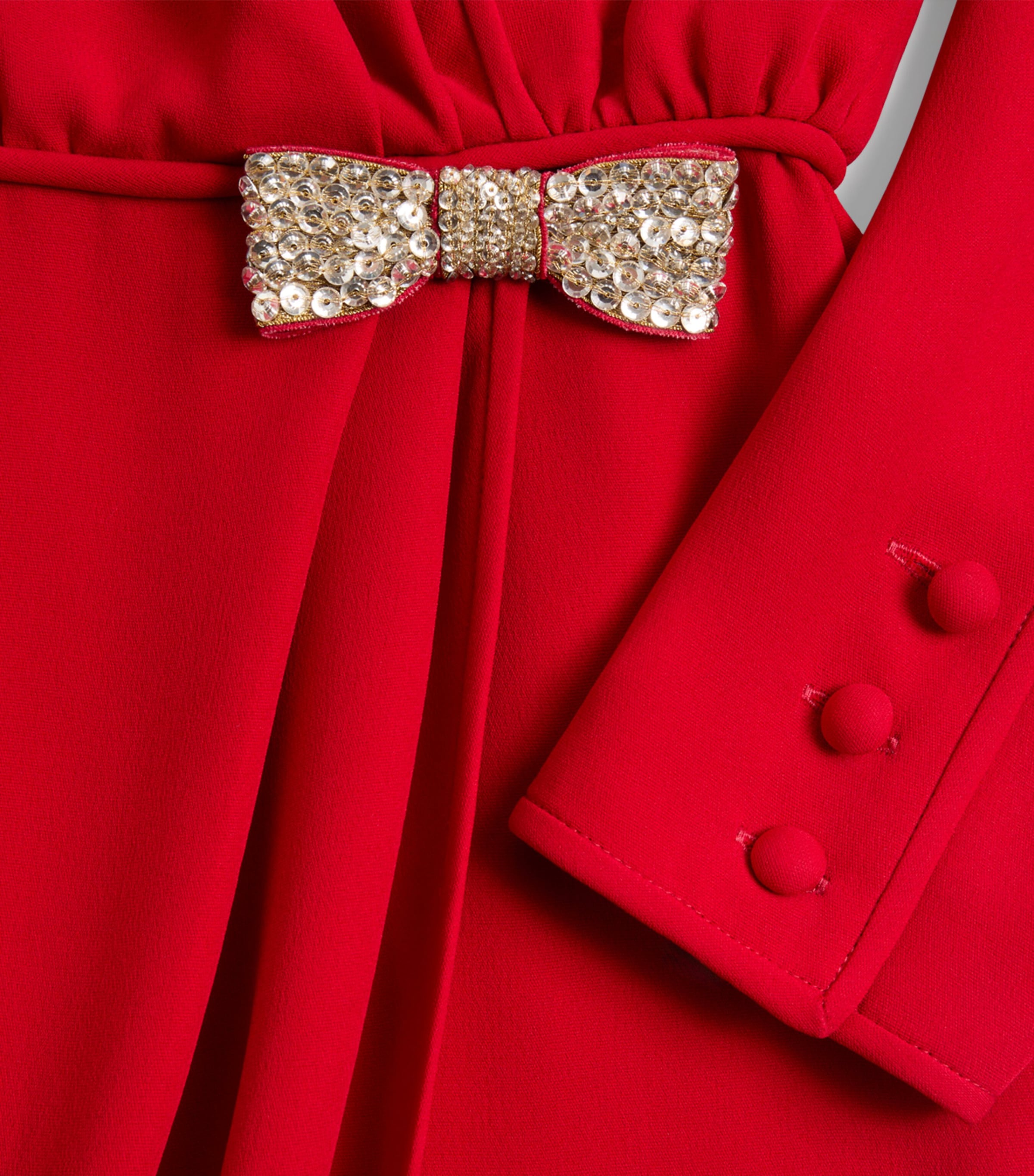 Silk Embroidered Midi Dress R9M Image 8