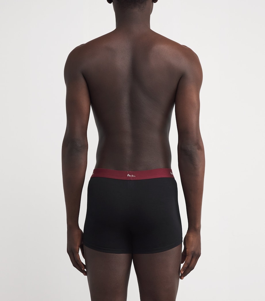 Stretch-Cotton Signature Stripe Trunks (Pack of 5) BLACK Image 3