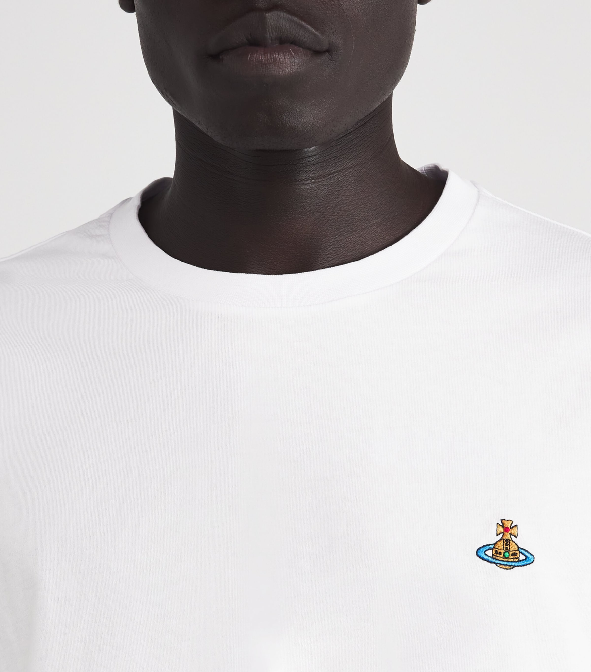 【Vivienne Westwood 】人気モデル オーブロゴ コットンTシャツ PEEK ORB ポケットTシャツ(ブラック)（メンズ）（2612351014