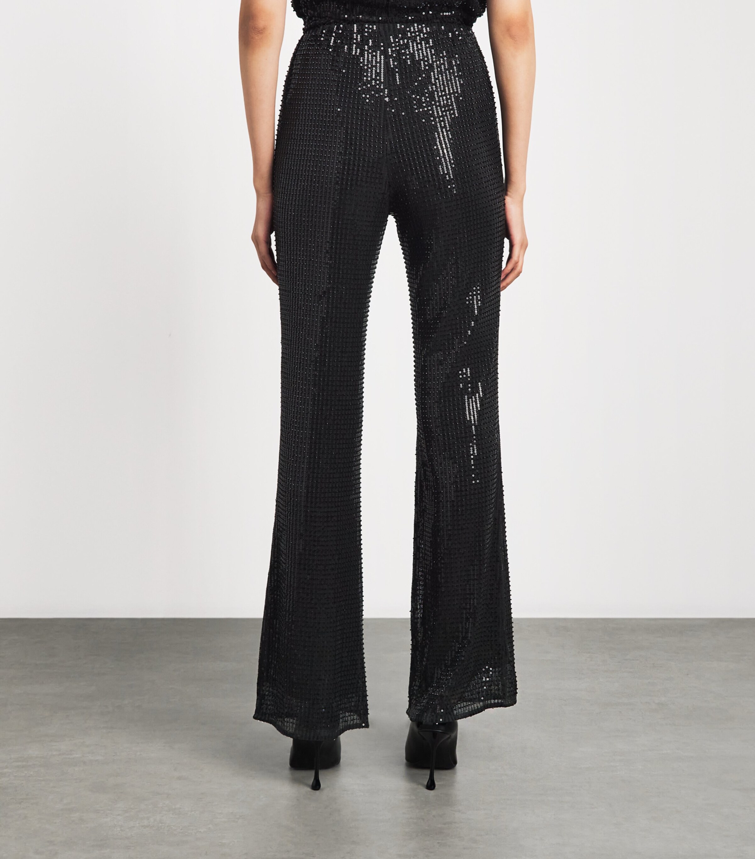 Toccin Womens Sequin Gemma Trousers Jet Image 5