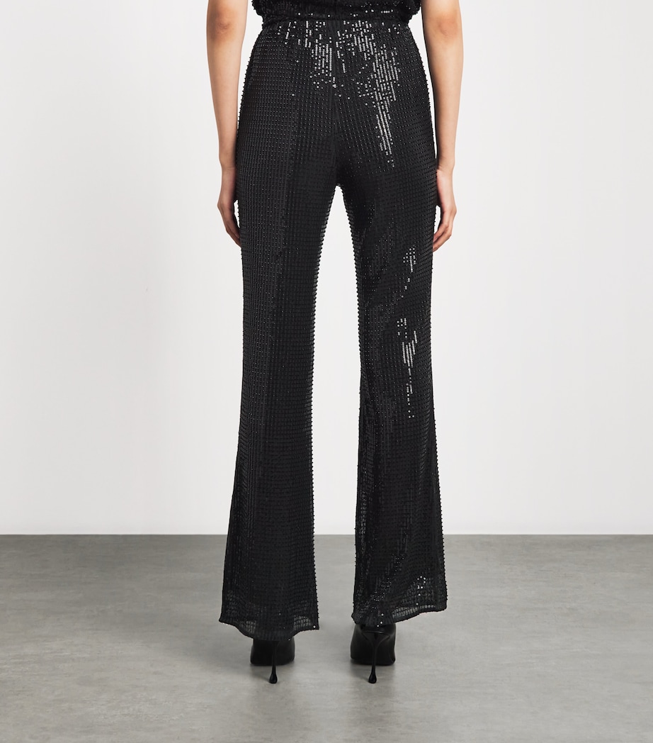 Toccin Womens Sequin Gemma Trousers Jet Image 5