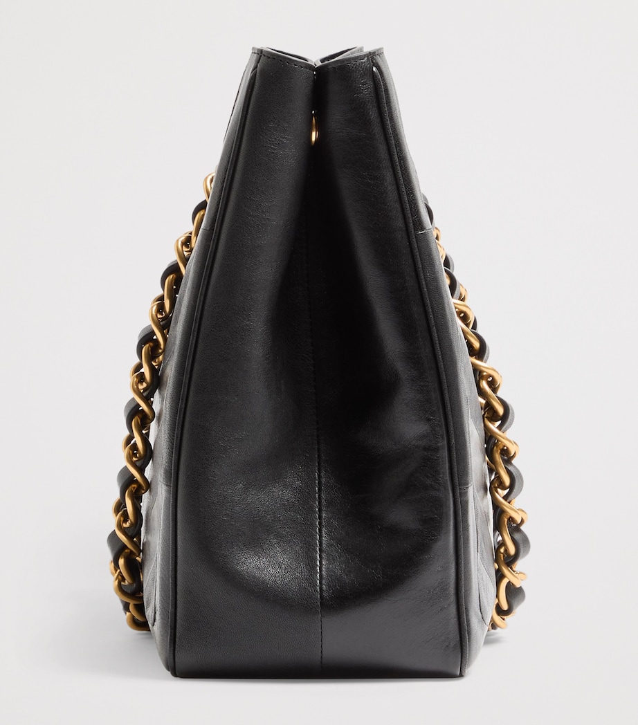 Leather Laseine Tote Bag 0NO Image 3