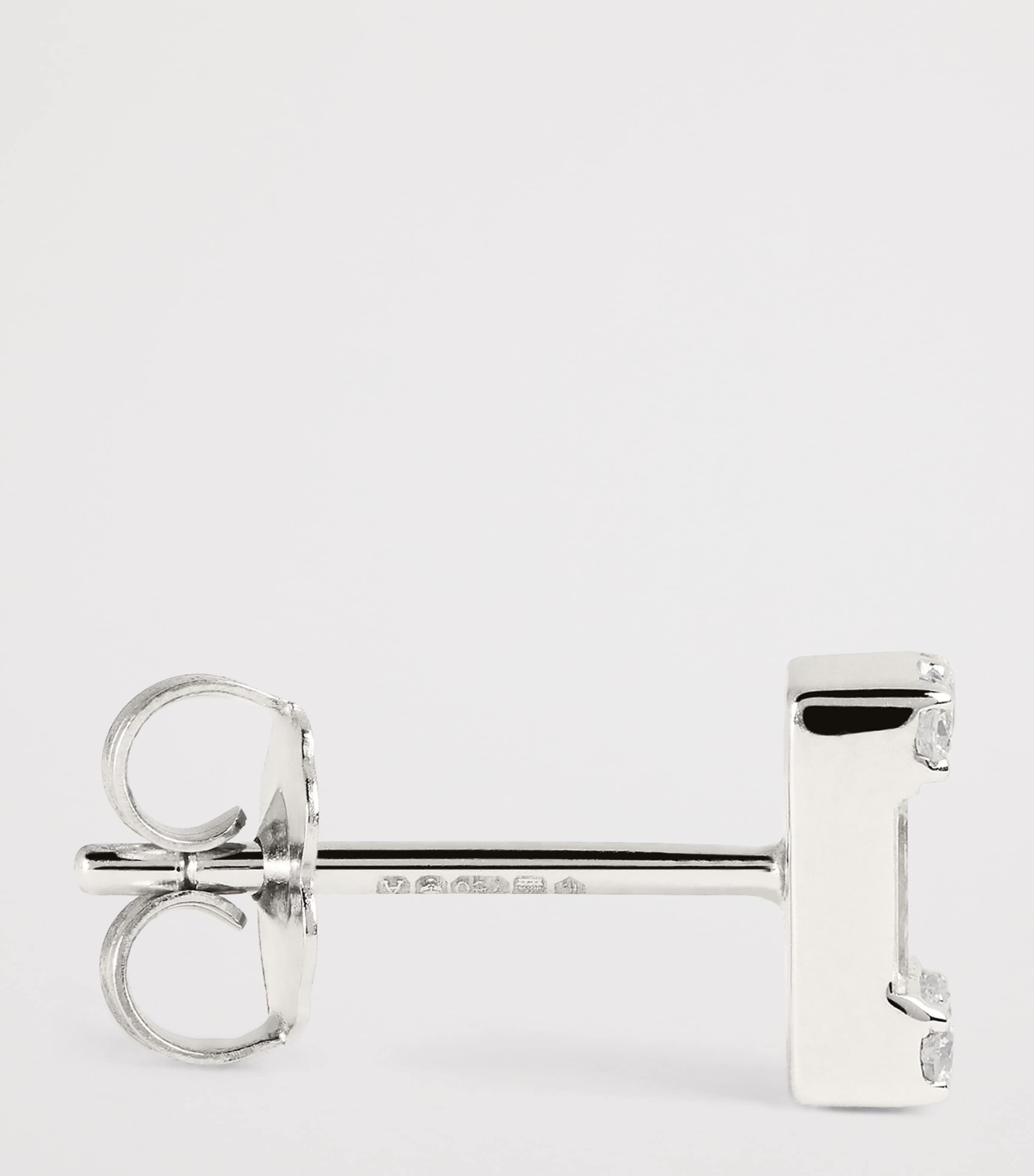 White Gold and Diamond Stud Earrings (0.70ctw) WHITE GOLD Image 4