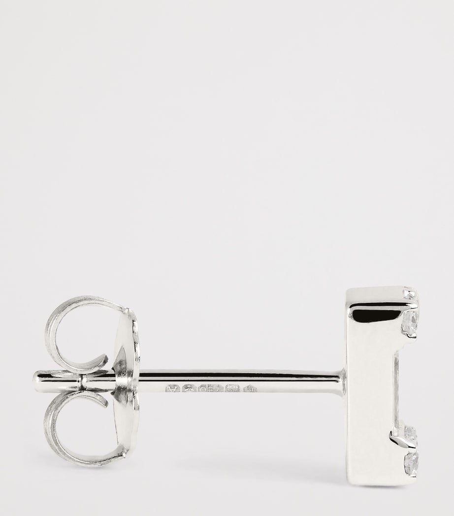 White Gold and Diamond Stud Earrings (0.70ctw) WHITE GOLD Image 4