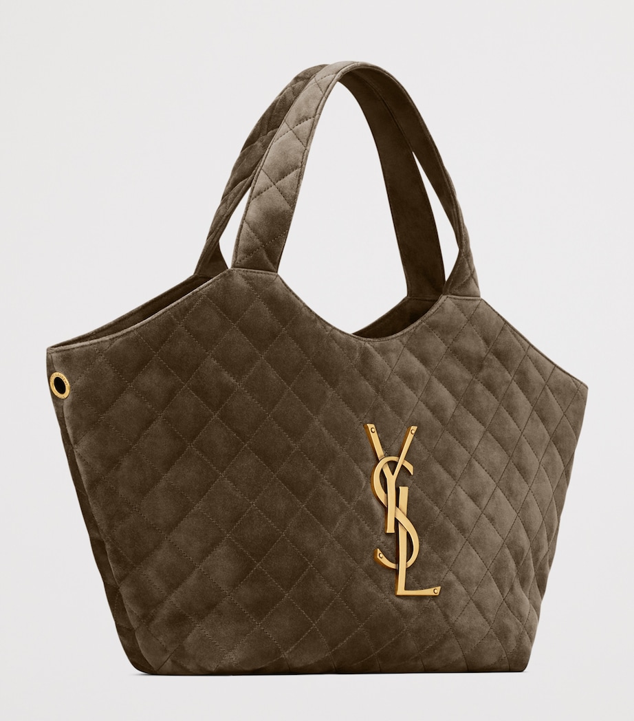 Saint Laurent Medium Suede Icare Tote Bag Image 7
