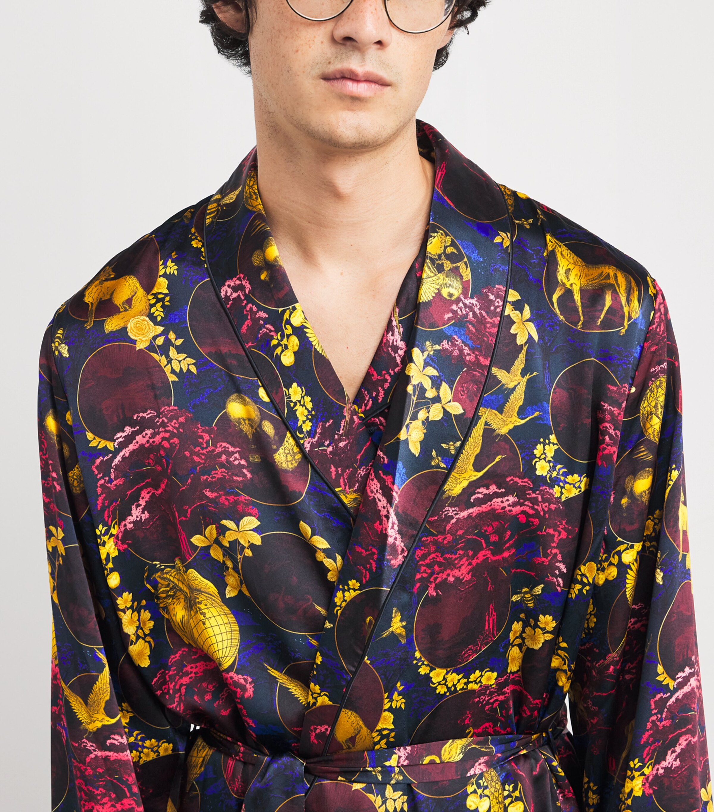 Silk Toile Night Robe MULTI Image 4