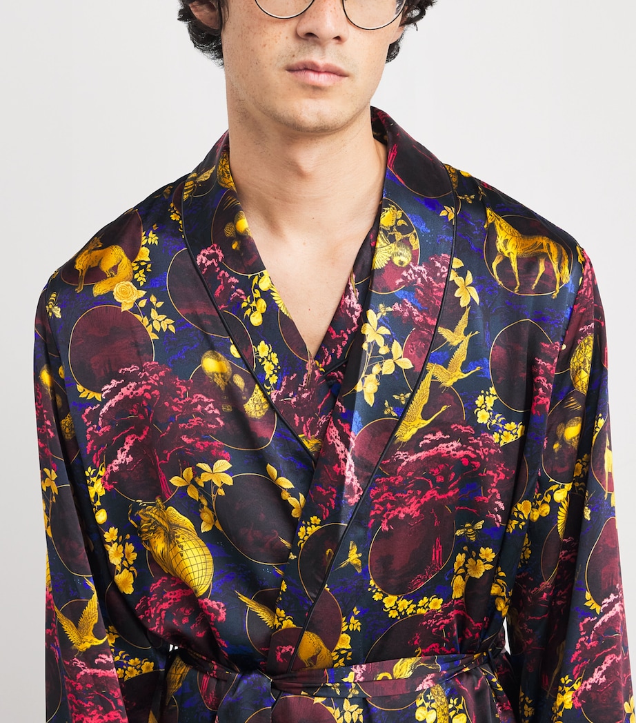 Silk Toile Night Robe MULTI Image 4