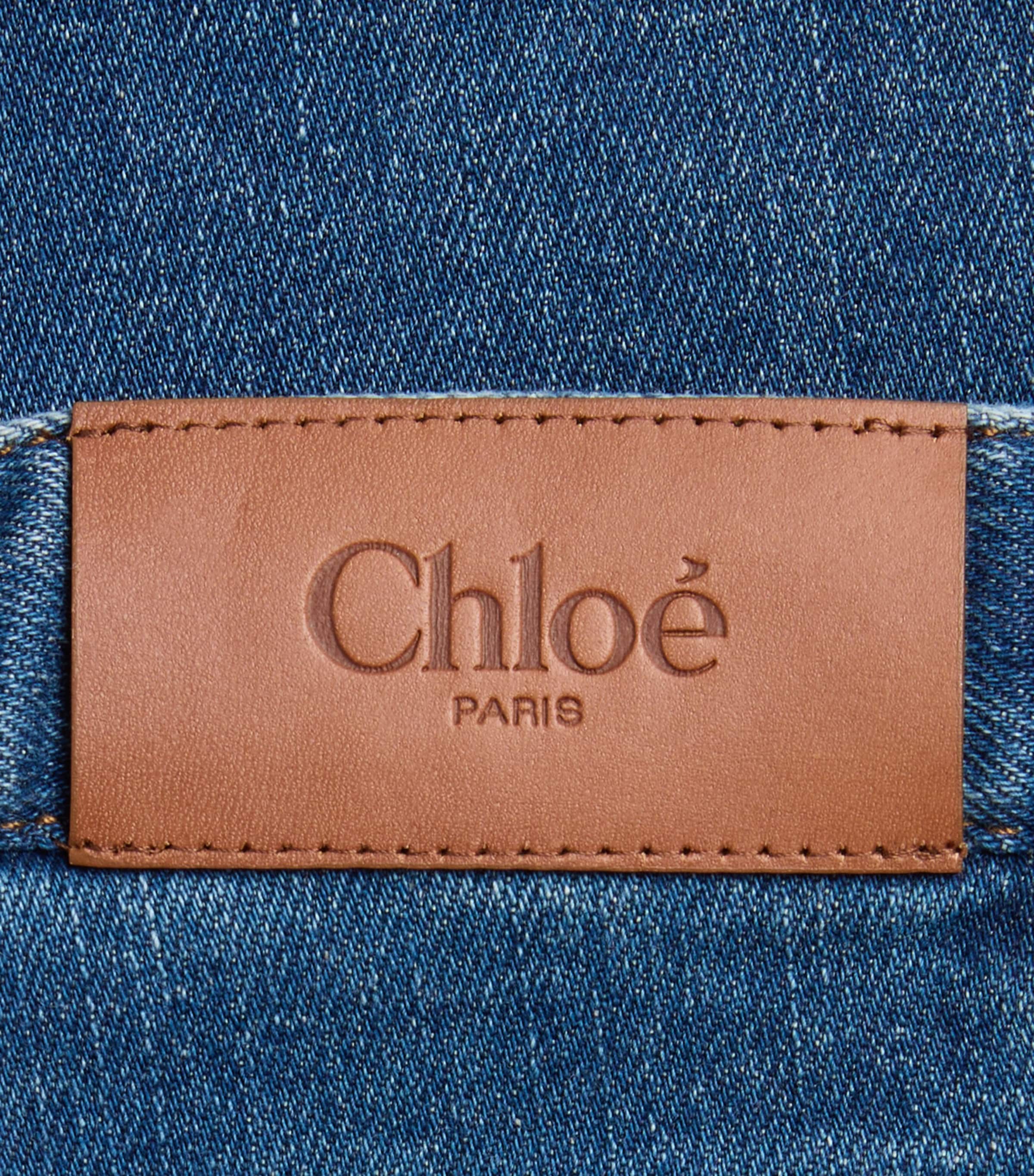 Chloé Kids Straight Jeans (4-14 Years) Denim Blue Image 2