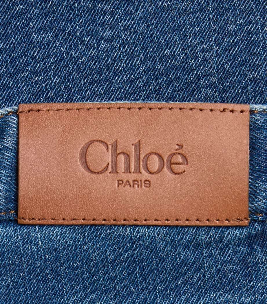 Chloé Kids Straight Jeans (4-14 Years) Denim Blue Image 2
