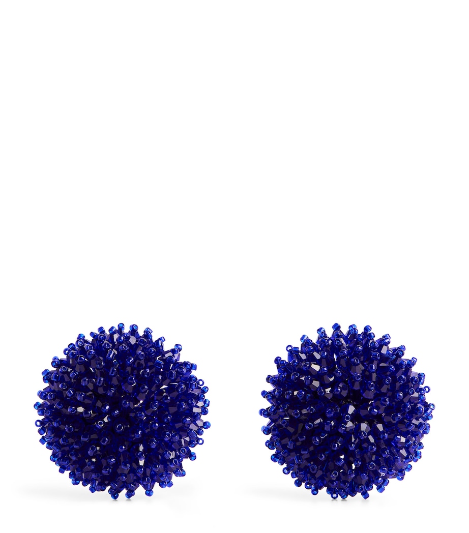 Beaded Dome Earrings 028 ULTRAMARINE Image 1